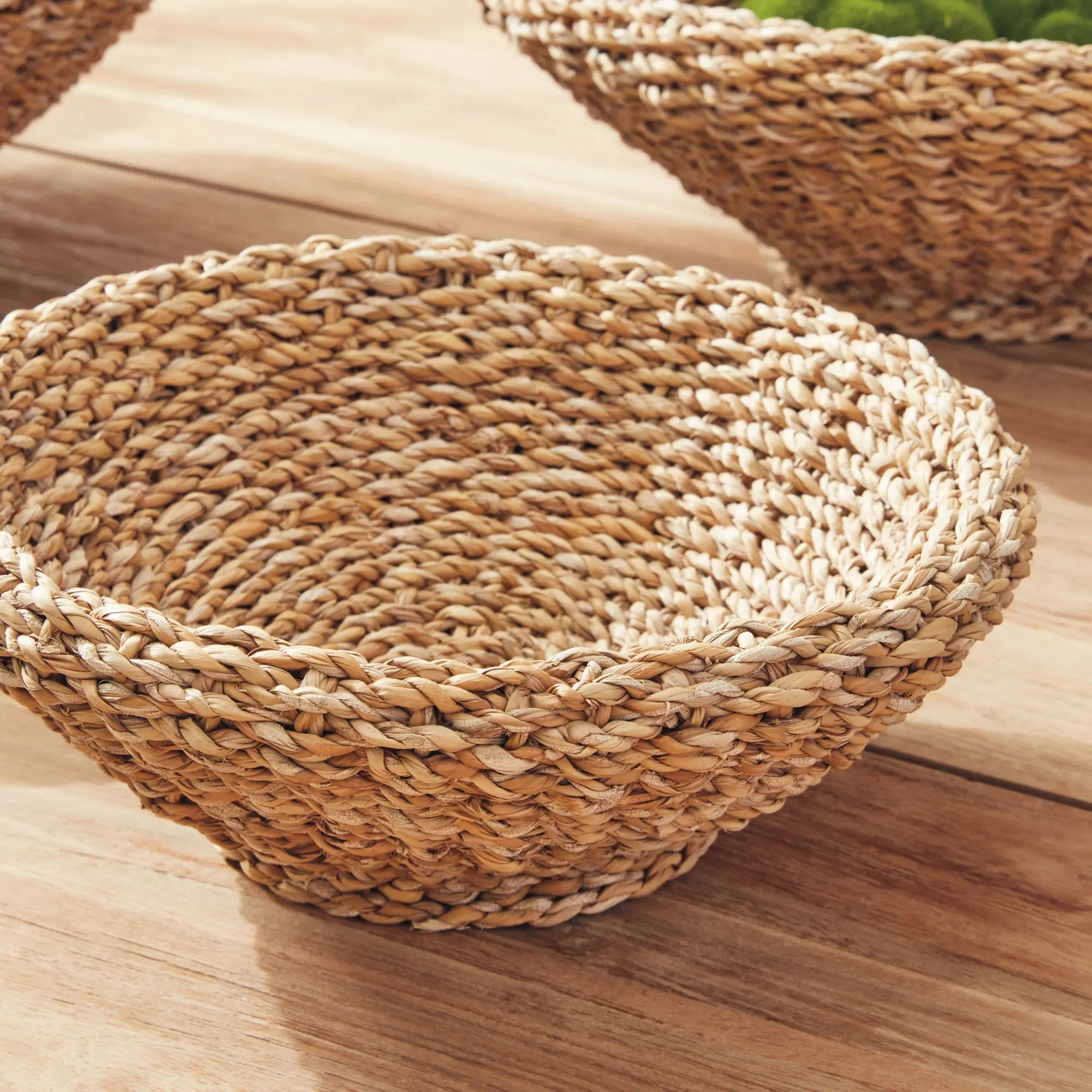 SEAGRASS SHALLOW TAPERED BASKETS, SET OF 3 Villa Decor & Design