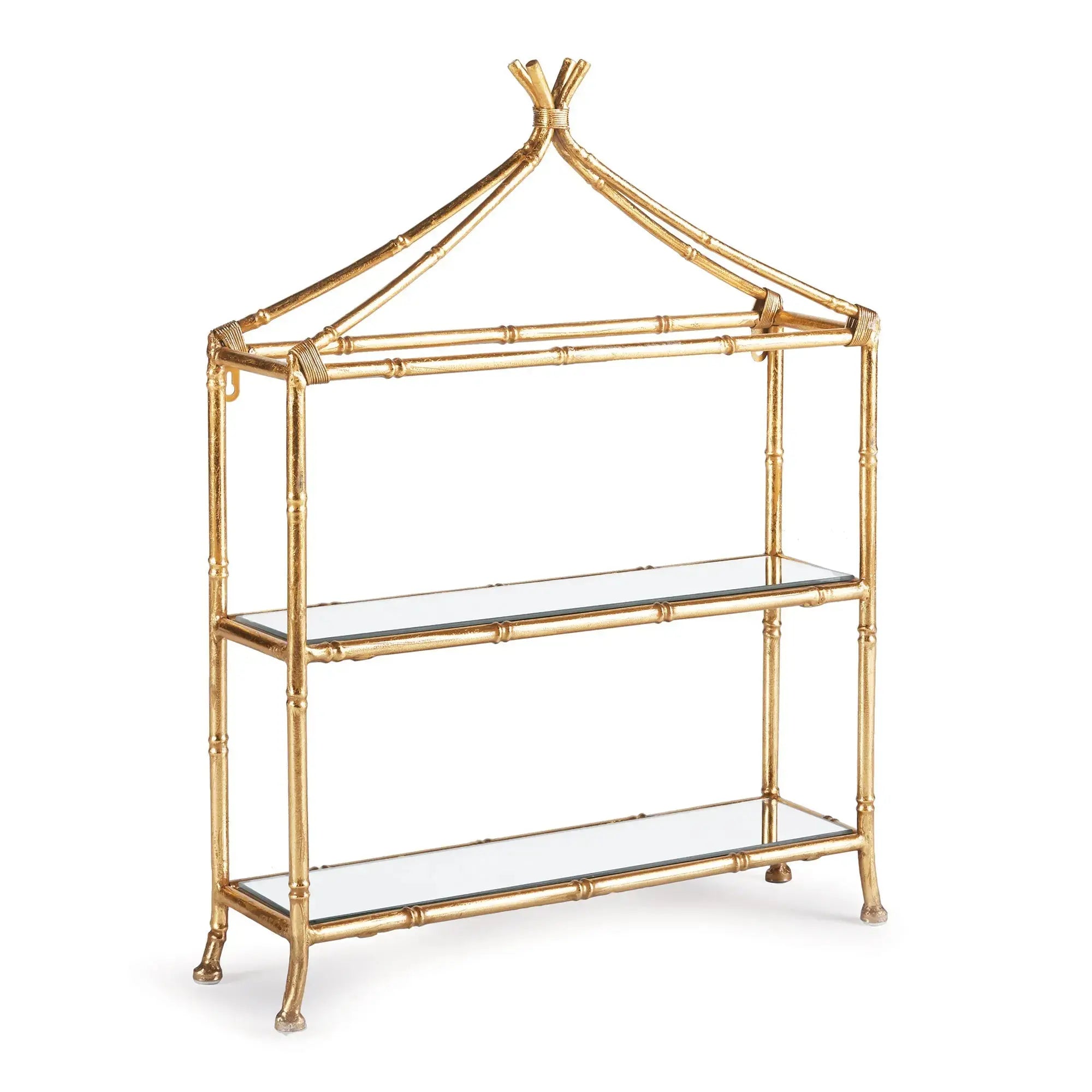 DAPHNE 2-TIER CURIO SHELF Villa Decor & Design