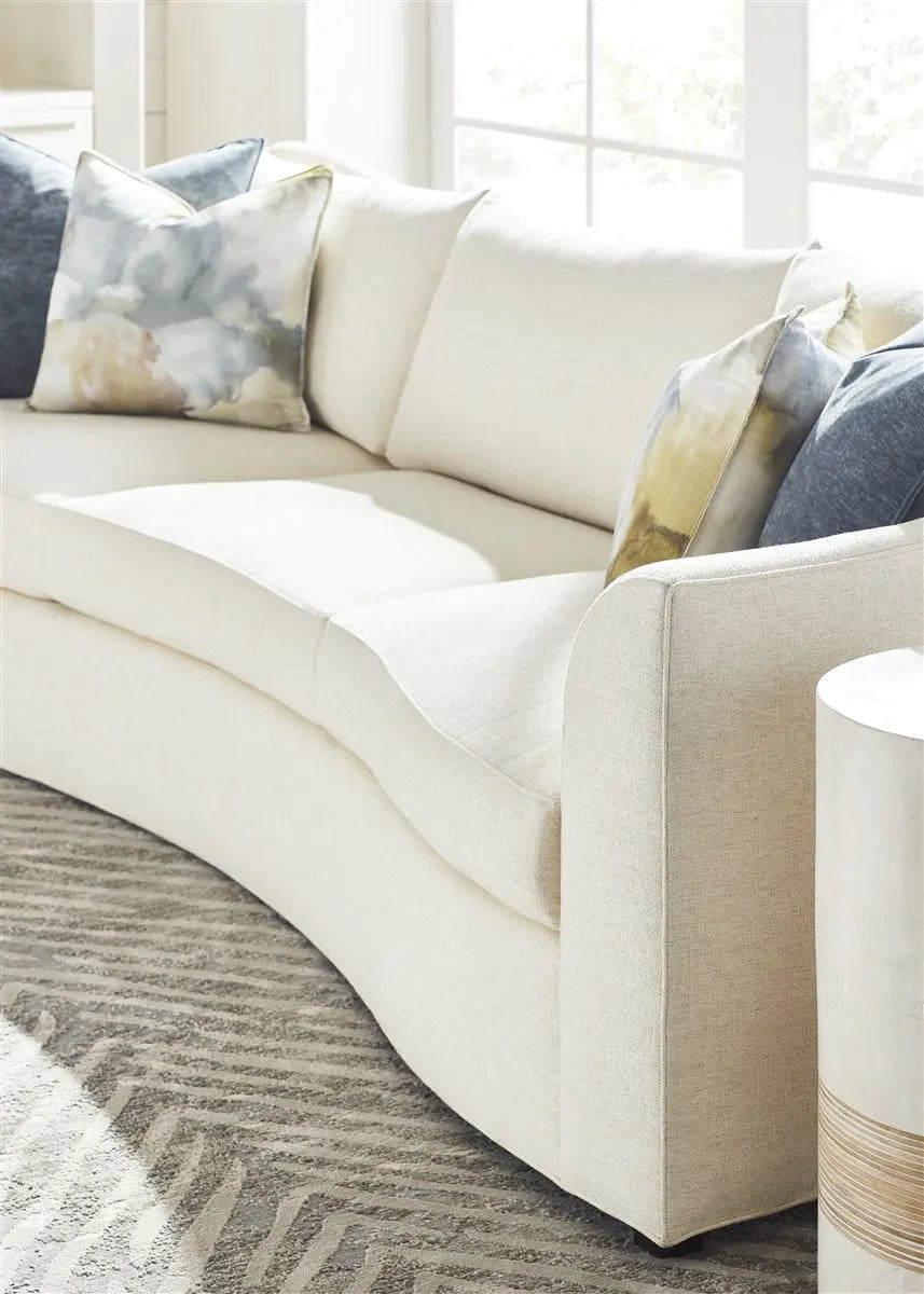 Alba Spot Table - White Agate Top with Rattan Inlay (16" Dia) Vanguard