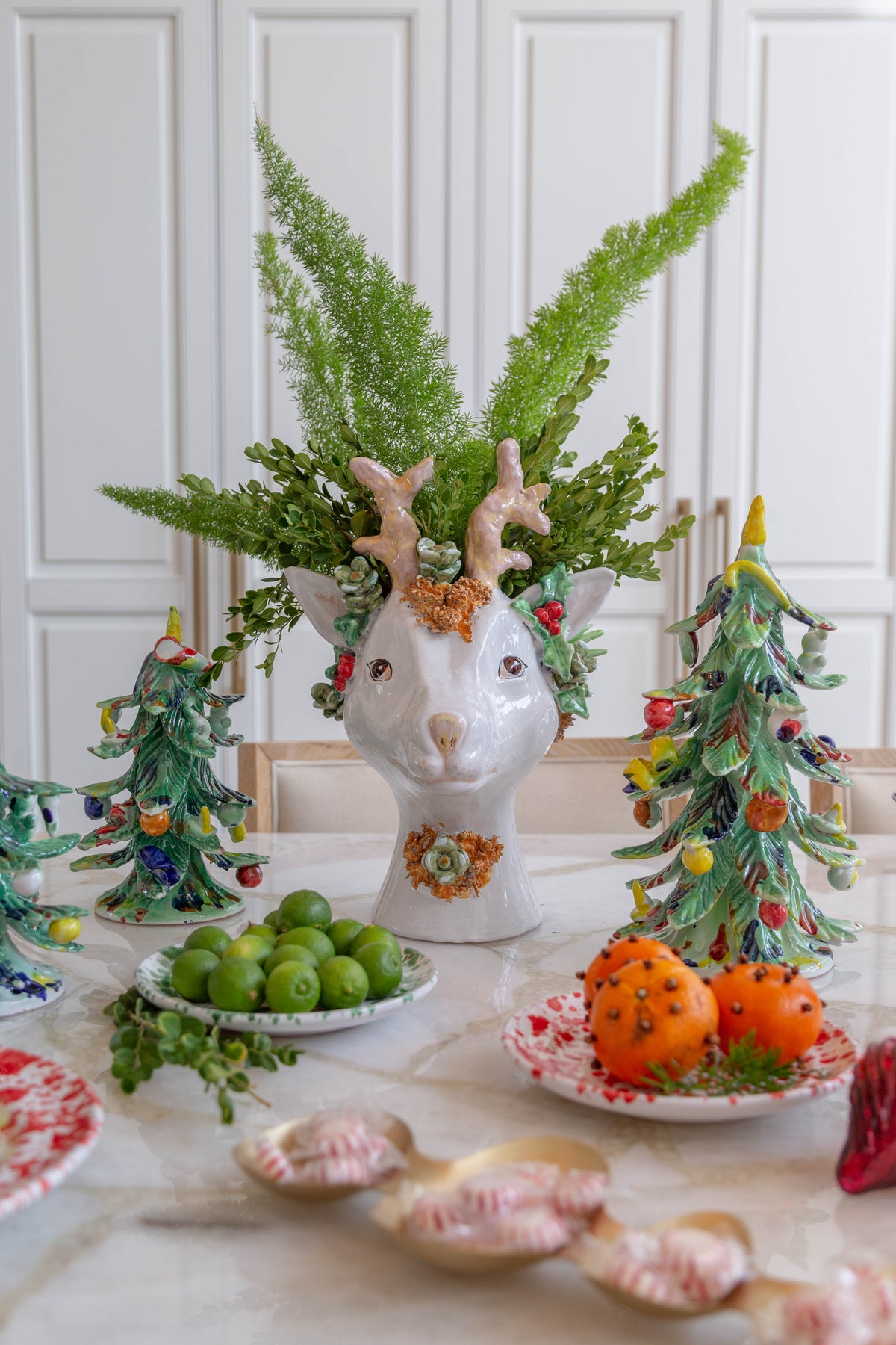 Heidi, Ceramic Reindeer Head Vase