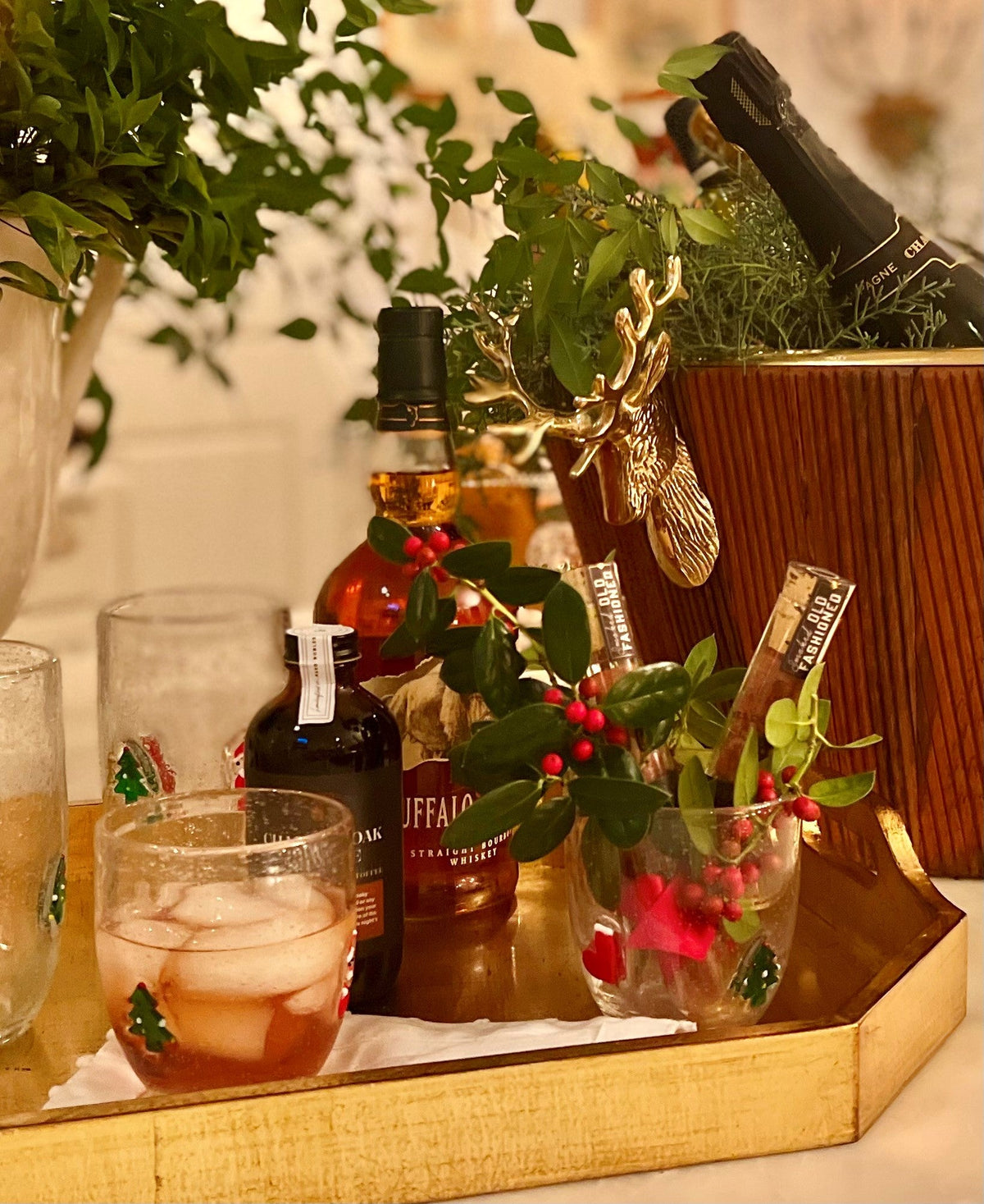 Jingle Bubble-Glass Highballs – Set of 4