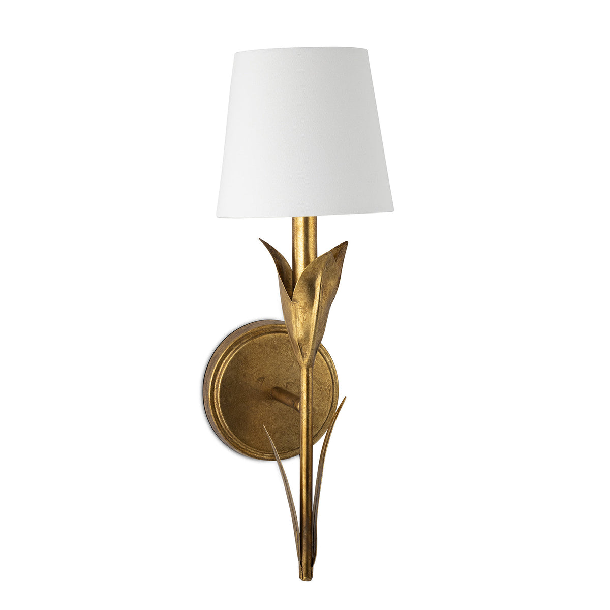 River Reed Sconce in Natural Linen