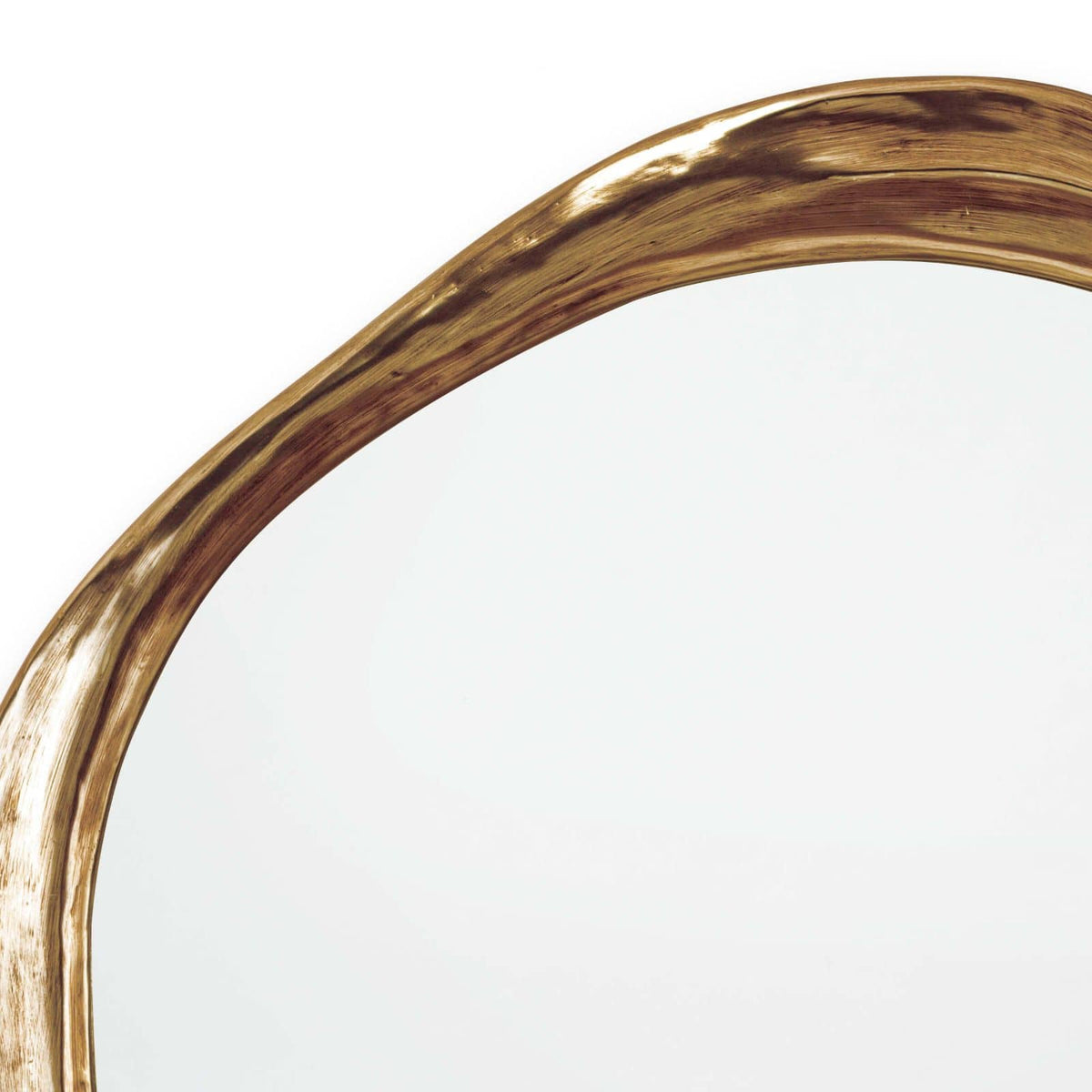 Ibiza Mirror in Antique Gold – view 4