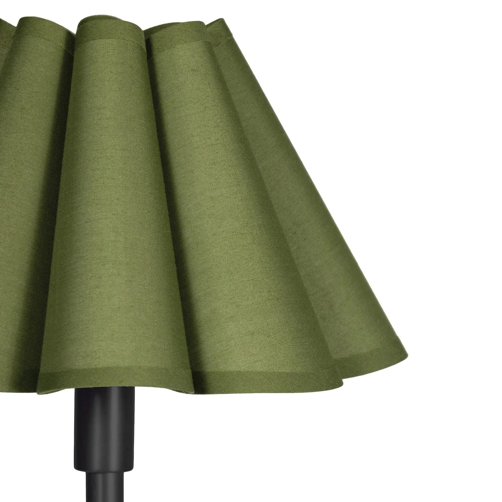 Green lamp with a white background