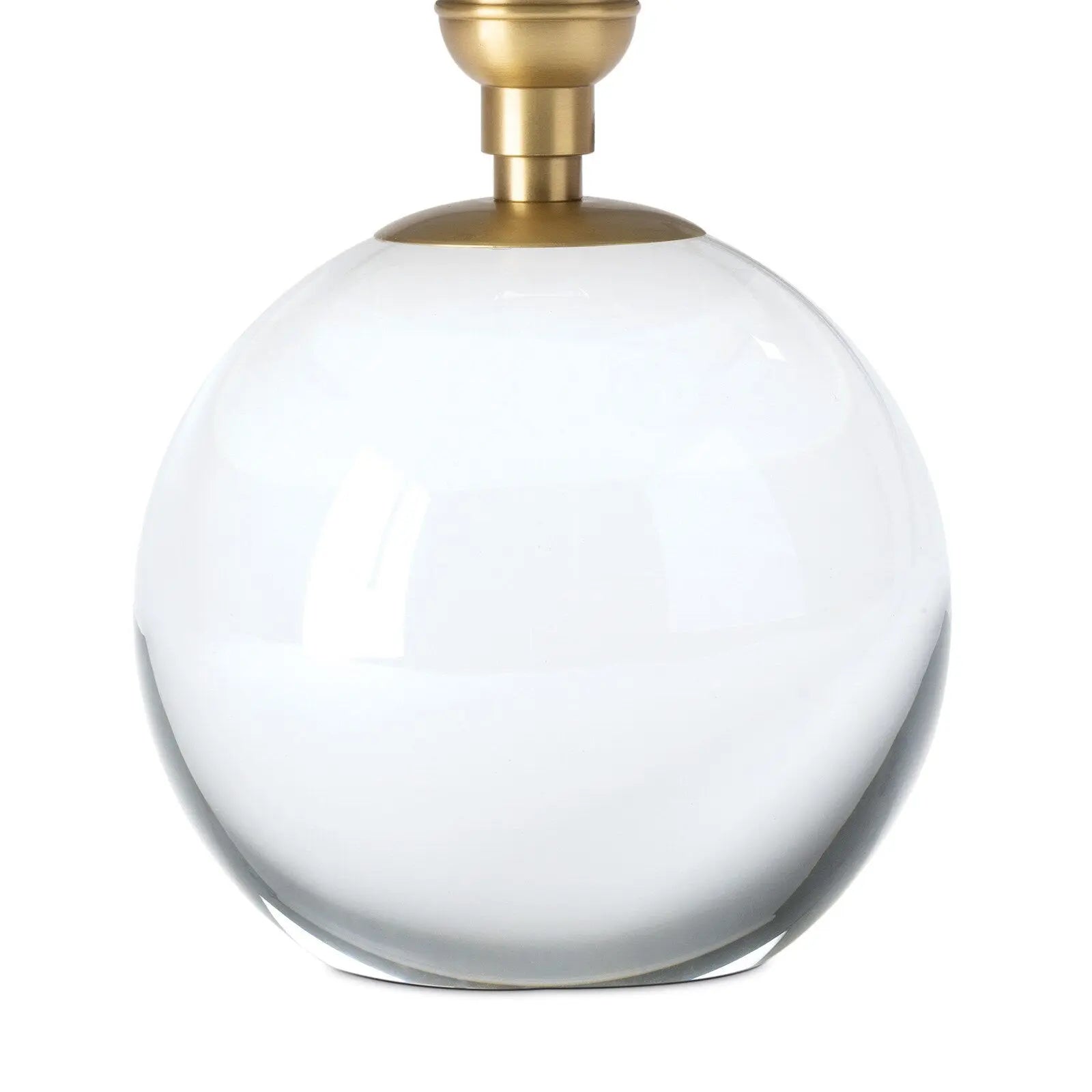Giorgio Crystal Mini Lamp (Natural Brass) | Scalloped Shade Crystal Mini Lamp