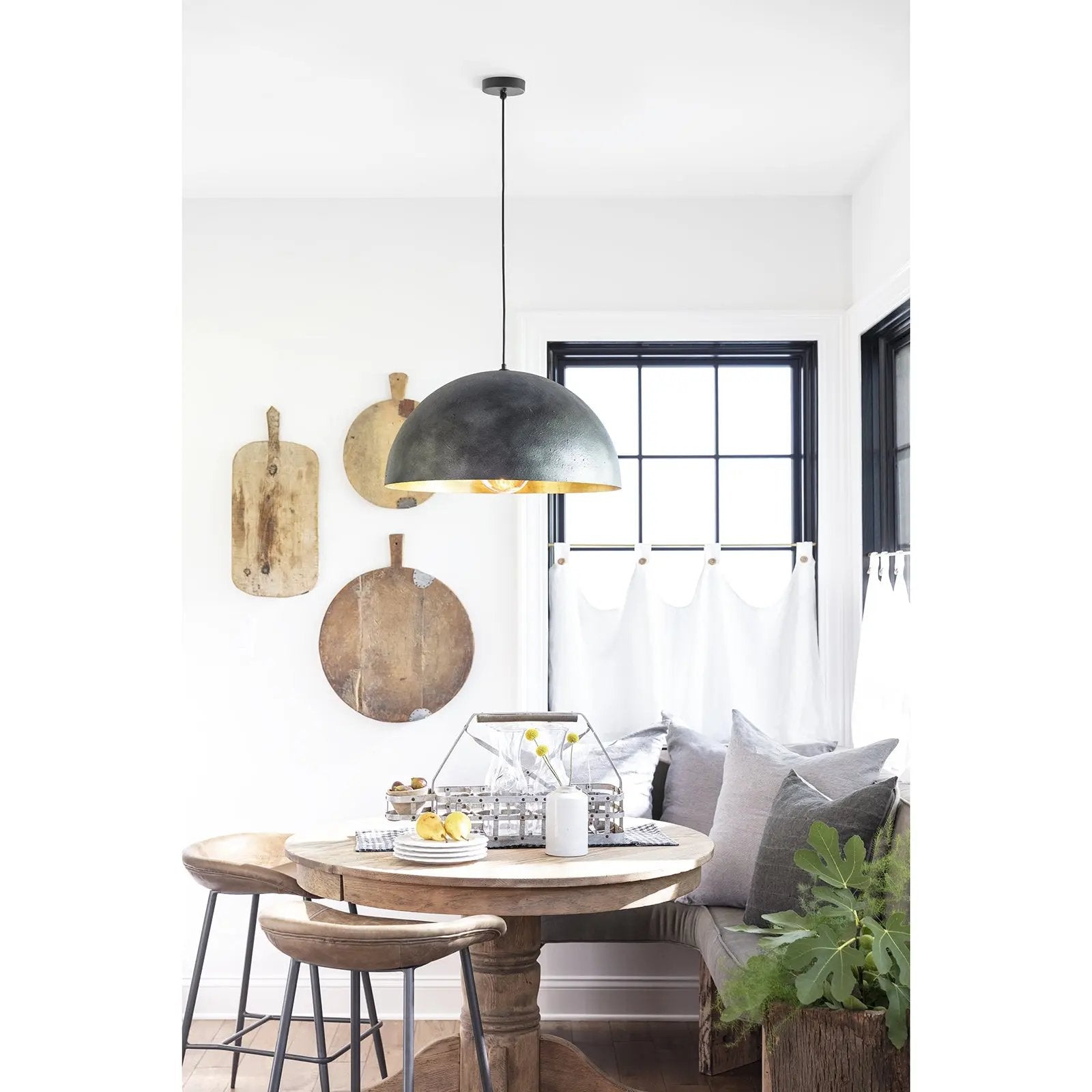 Sigmund Pendant – Black & Gold or White & Gold, Small or Large Regina Andrew