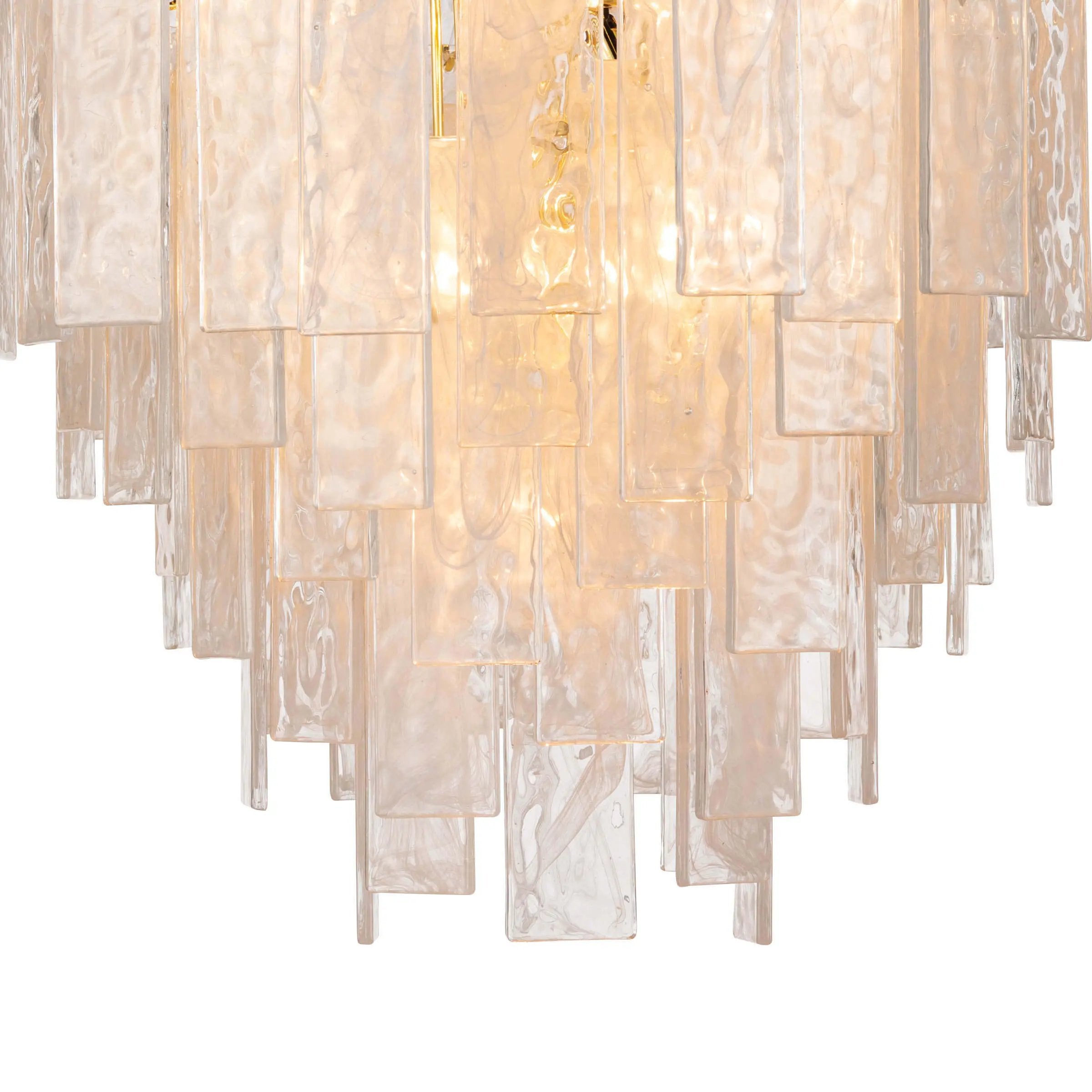 Glacier Chandelier - Gold Water Glass Modern Chandelier Regina Andrew