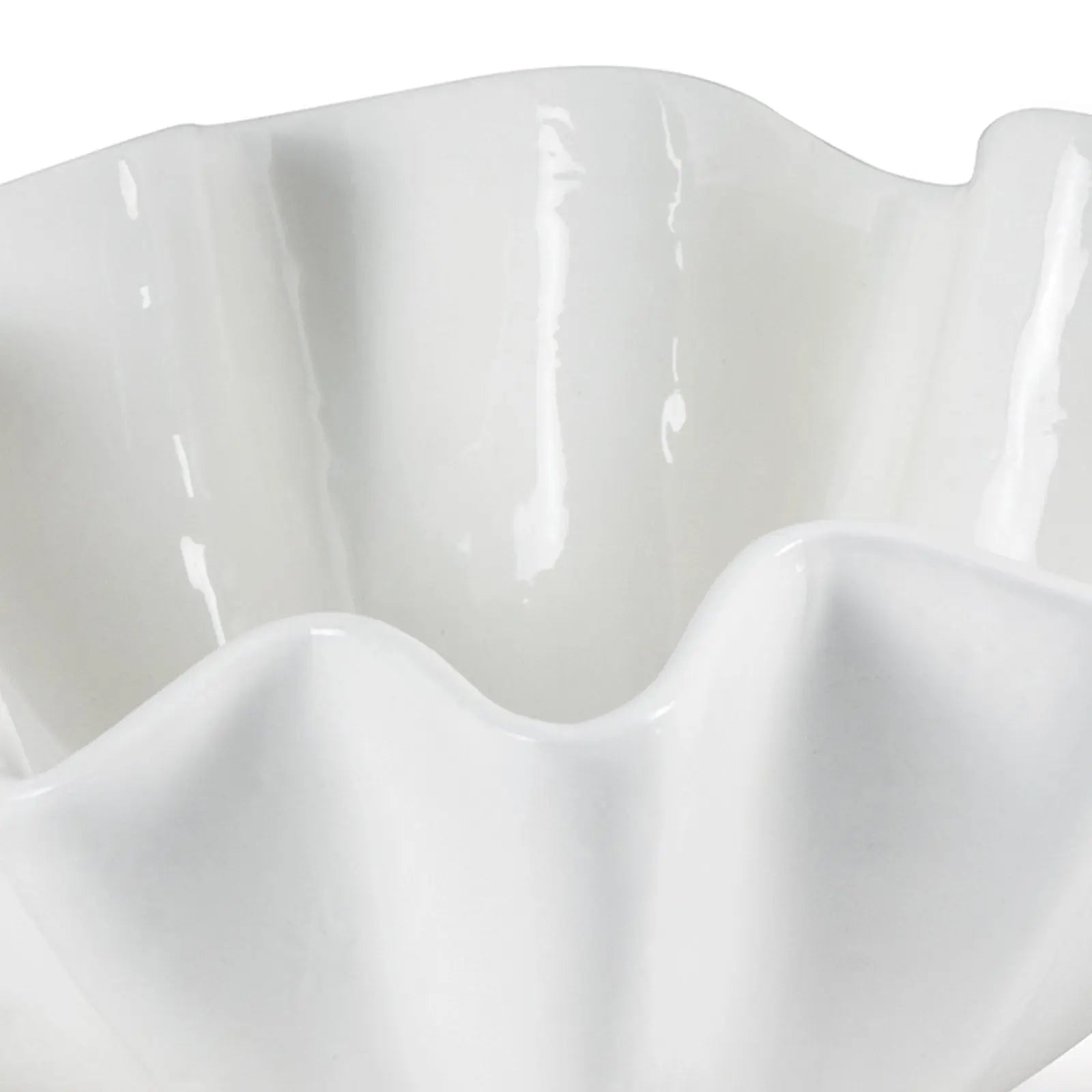 Ruffle Ceramic Bowl Large