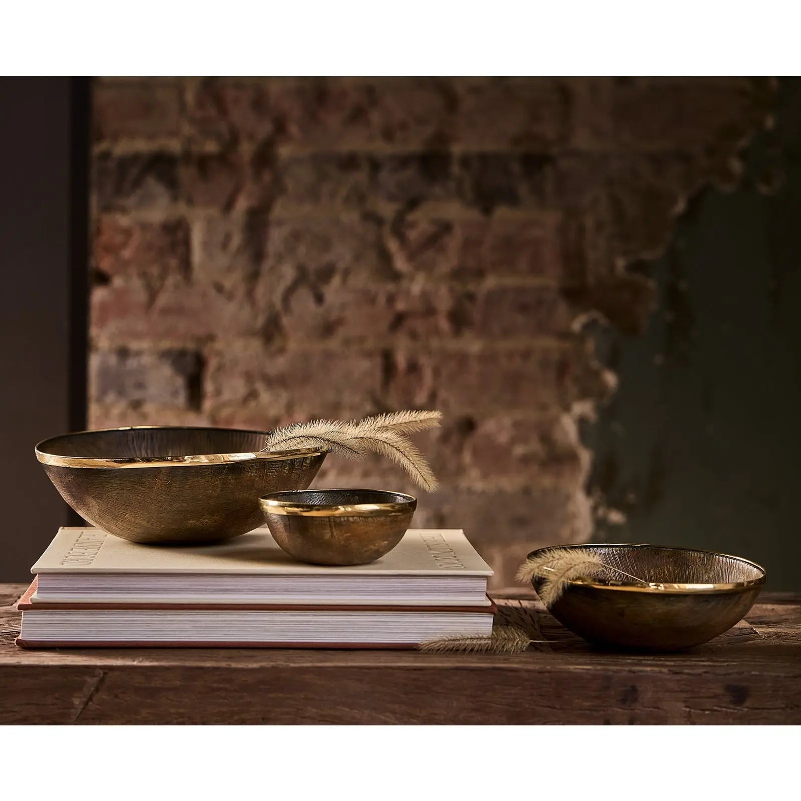 Cora Horn Bowl Set | Natural Horn Decorative Bowl Set - Villa Decor & Design