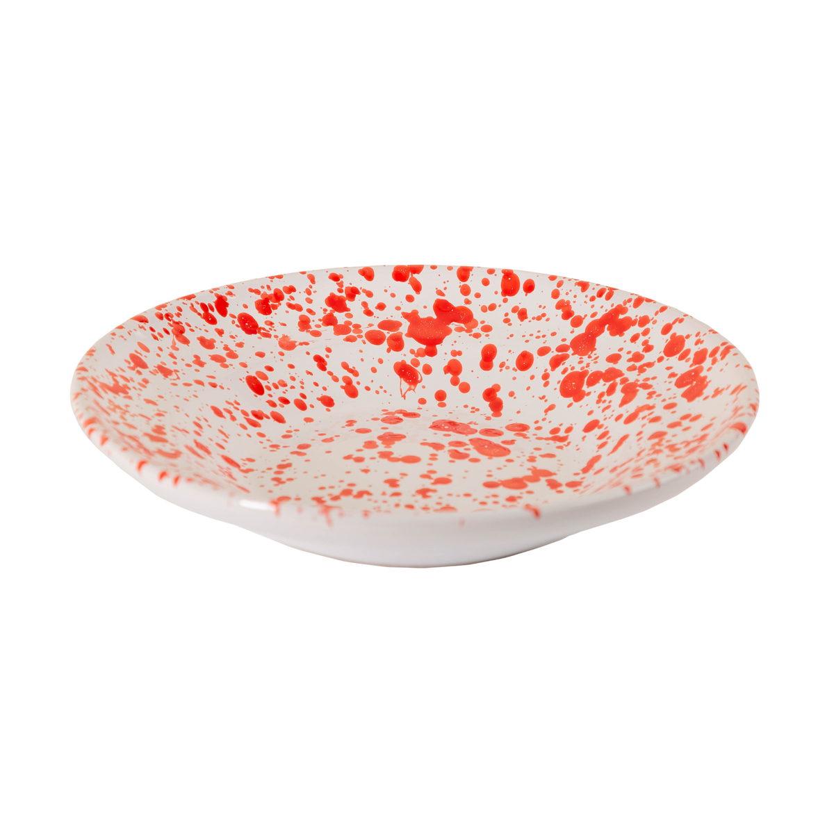Taverna Speckled Soup Bowls, Red/White – Set of 4