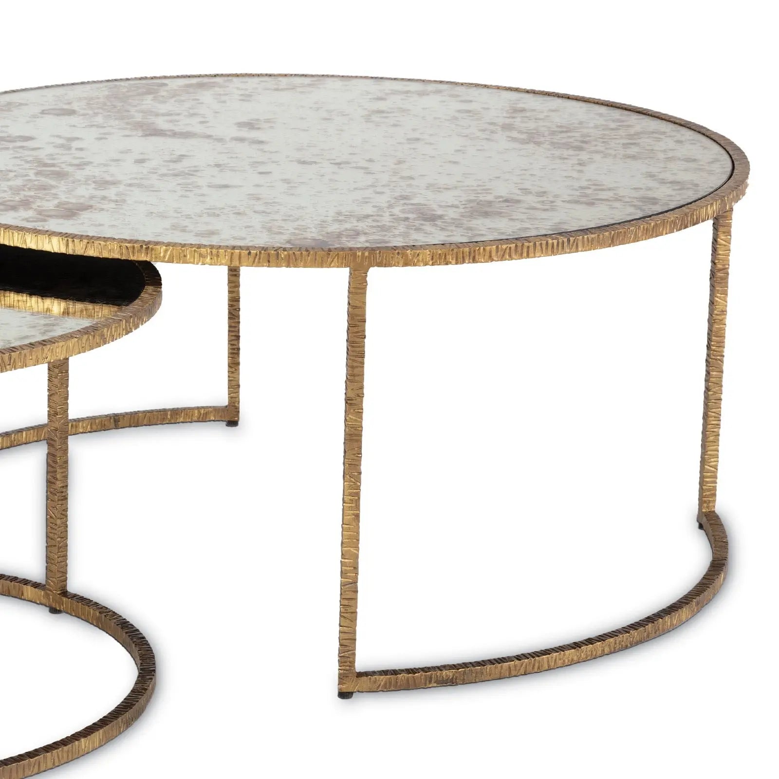 Anastasia Cocktail Table | Antique Gold Iron Cocktail Table - Villa Decor & Design