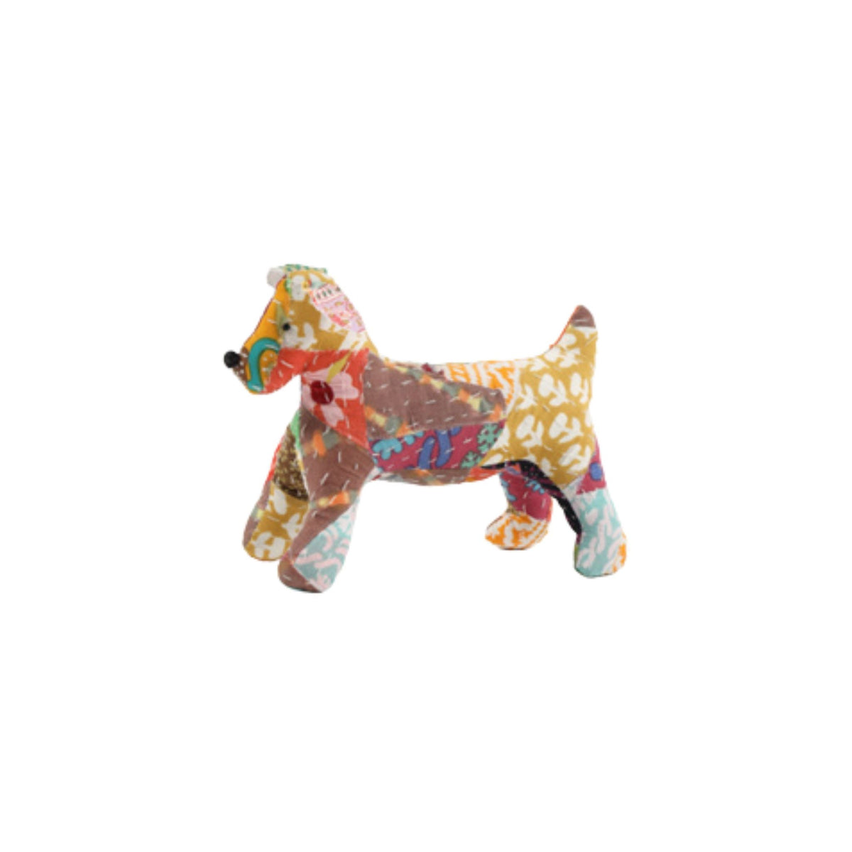 Kantha Patchwork Dogs – Set of 4
