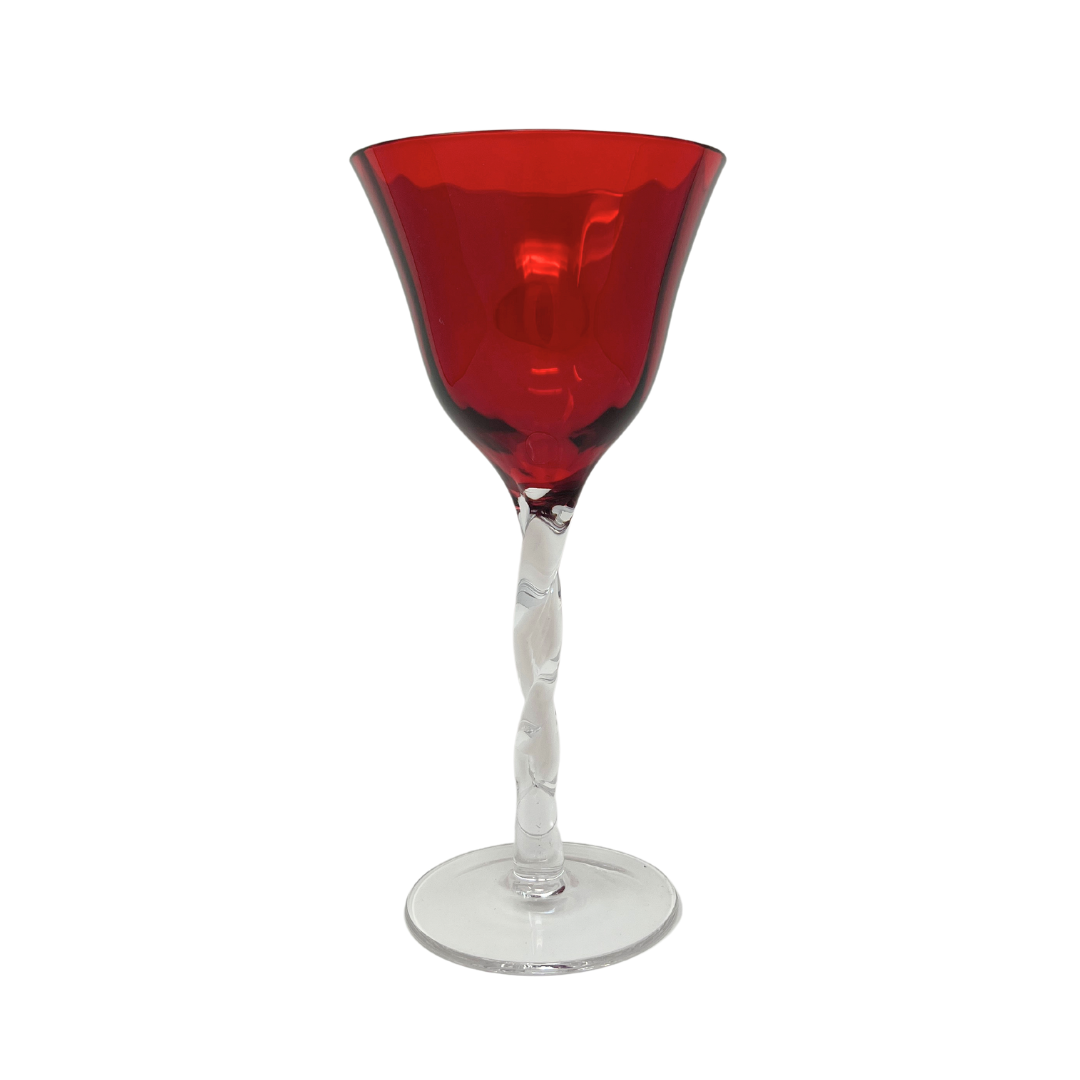 Adriana Wine Glasses, Red – Set of 4