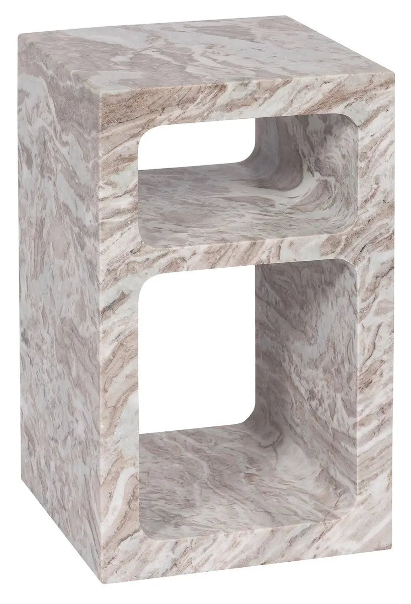 Rome Spot Table Toronto Stone marble by Vanguard Furniture