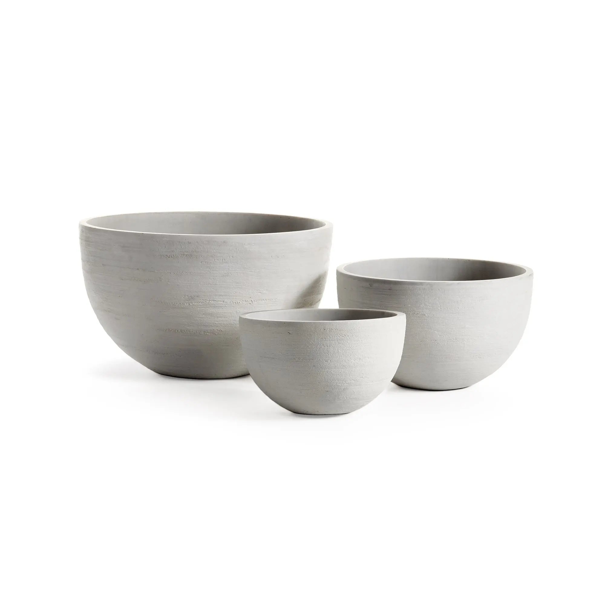 FIBRESTONE MALIBU LOW BOWLS, SET OF 3 Villa Decor & Design