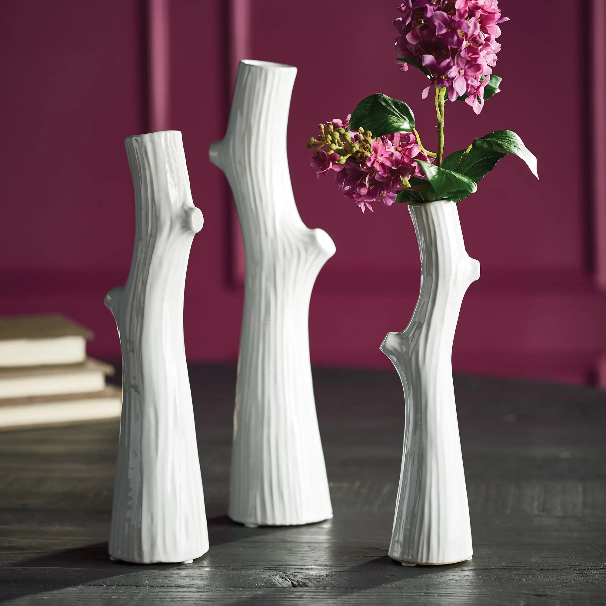 WOODLAND TALL VASES, SET OF 3 Villa Decor & Design