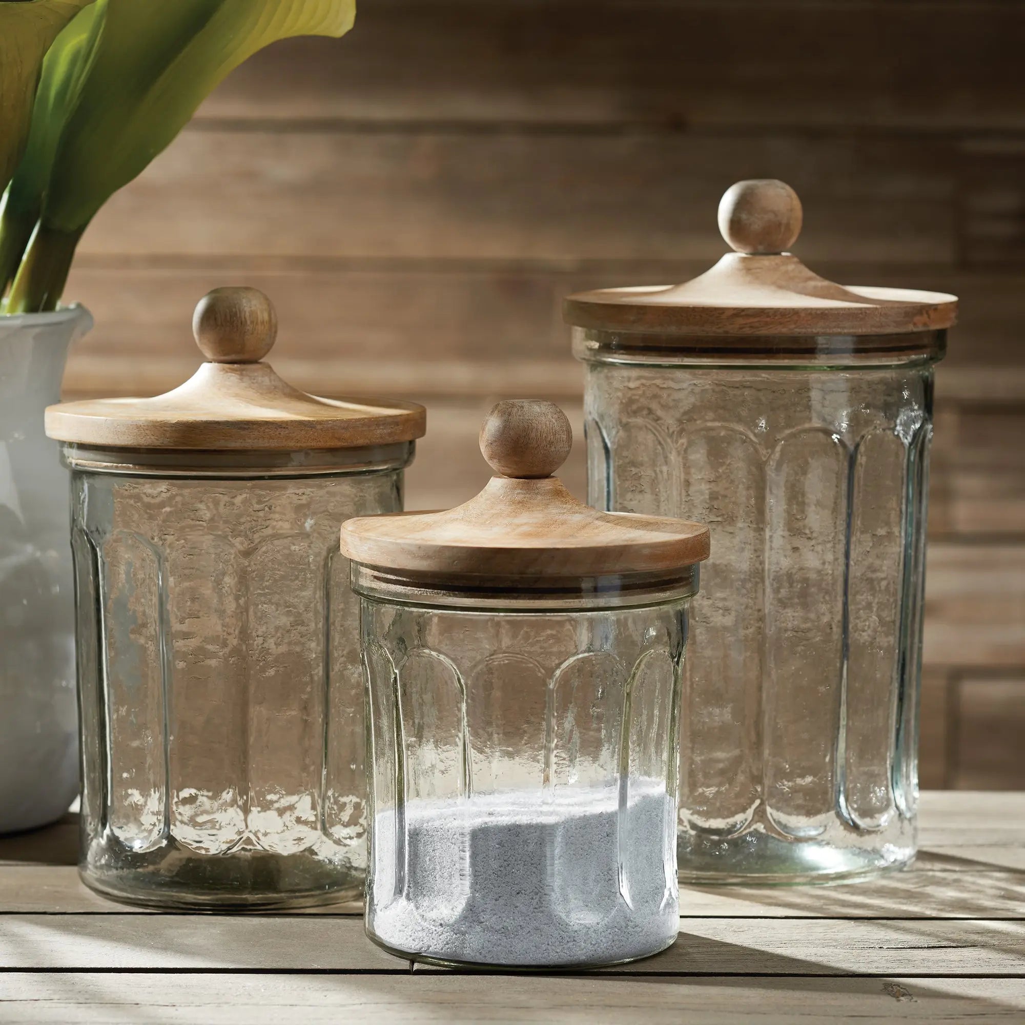 OLIVE HILL CANISTERS, SET OF 3 Villa Decor & Design