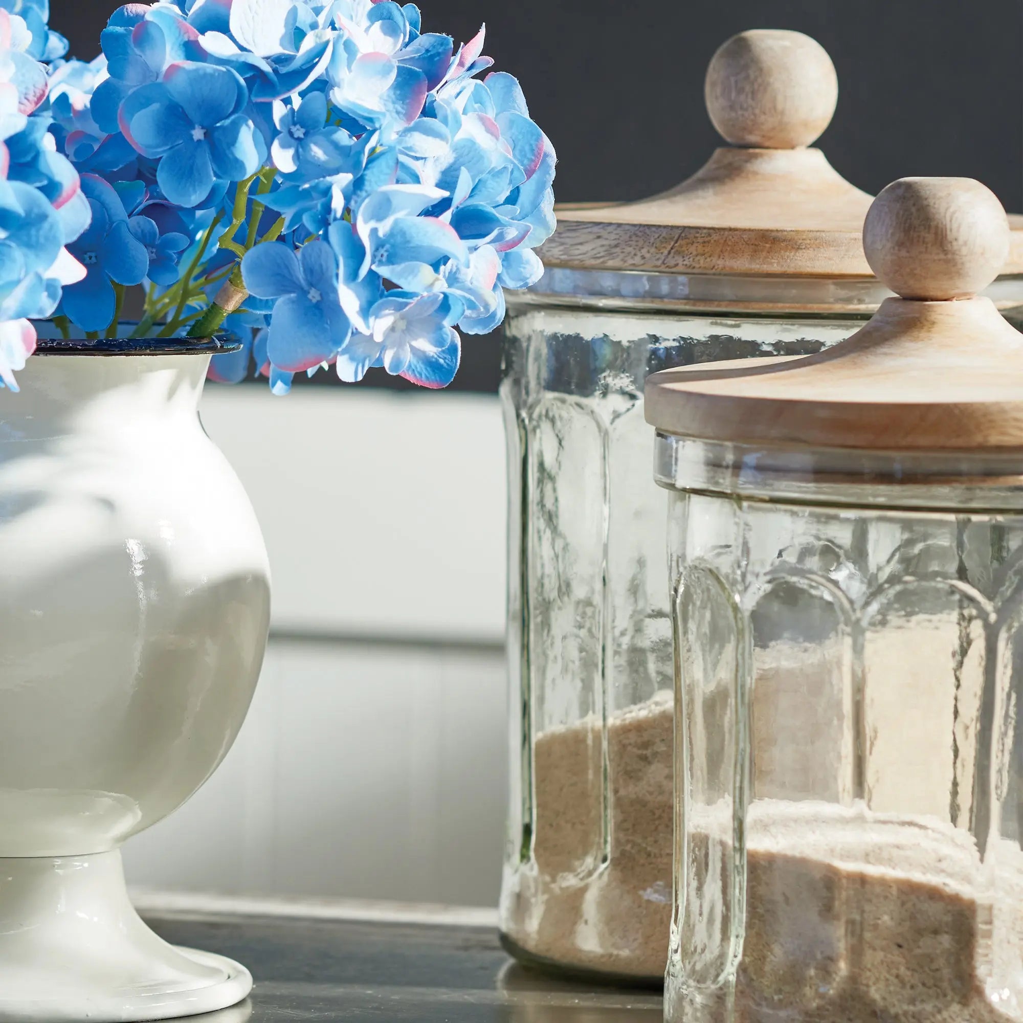 OLIVE HILL CANISTERS, SET OF 3 Villa Decor & Design