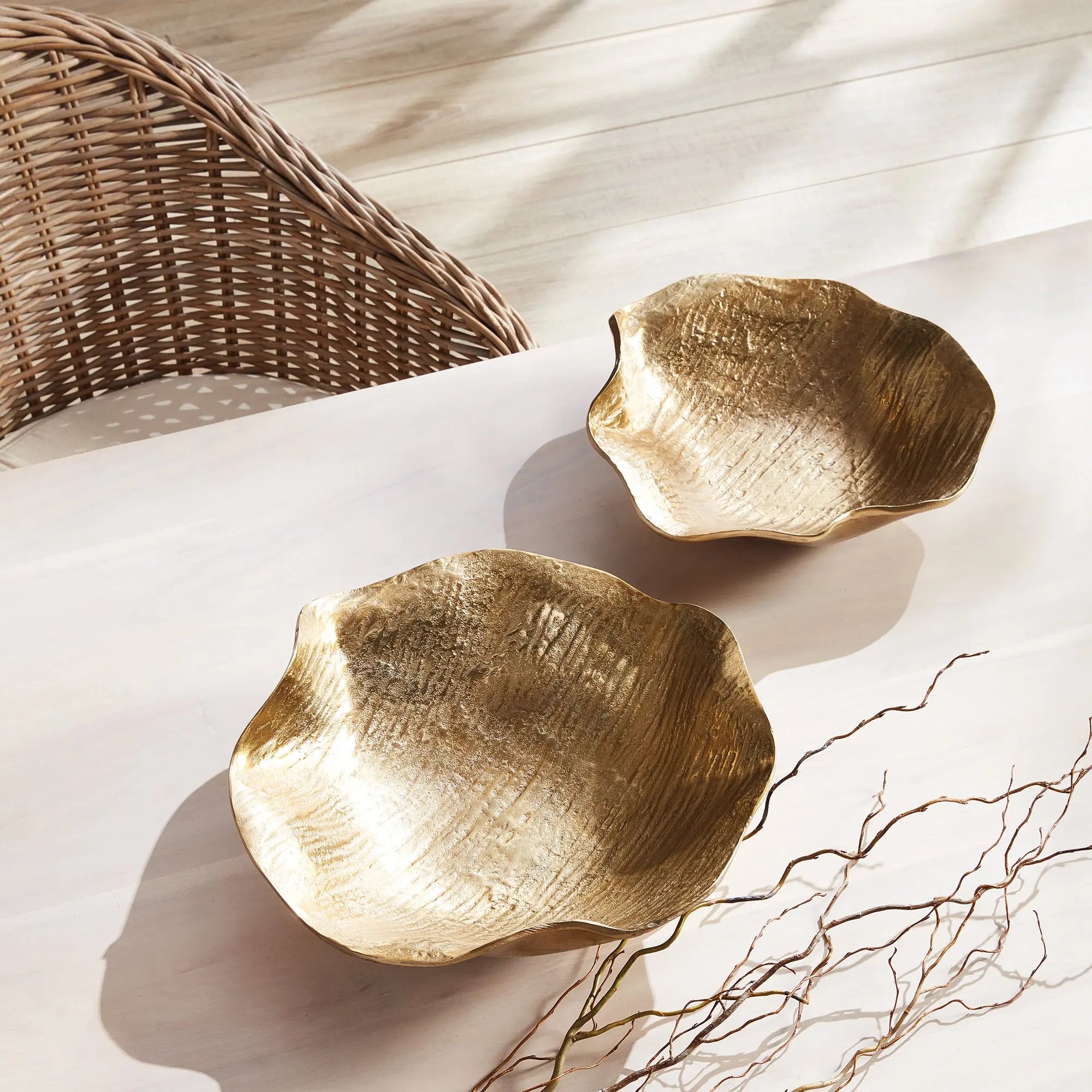 CLARICE DECORATIVE BOWLS, SET OF 2 Villa Decor & Design