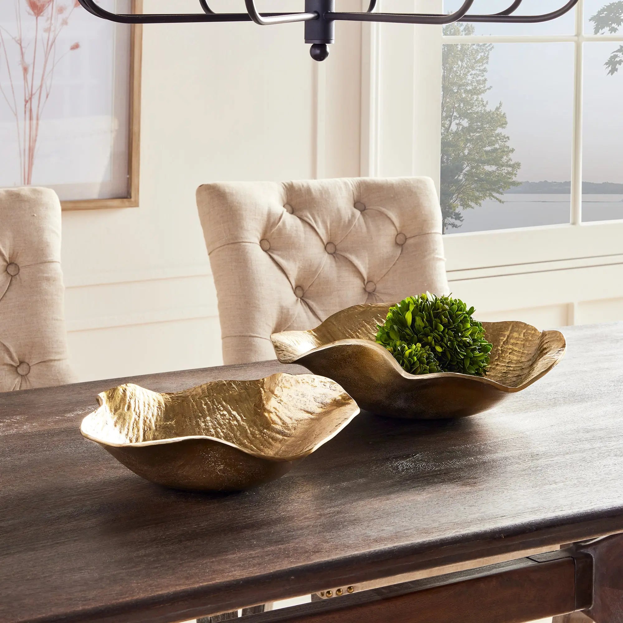 CLARICE DECORATIVE BOWLS, SET OF 2 Villa Decor & Design