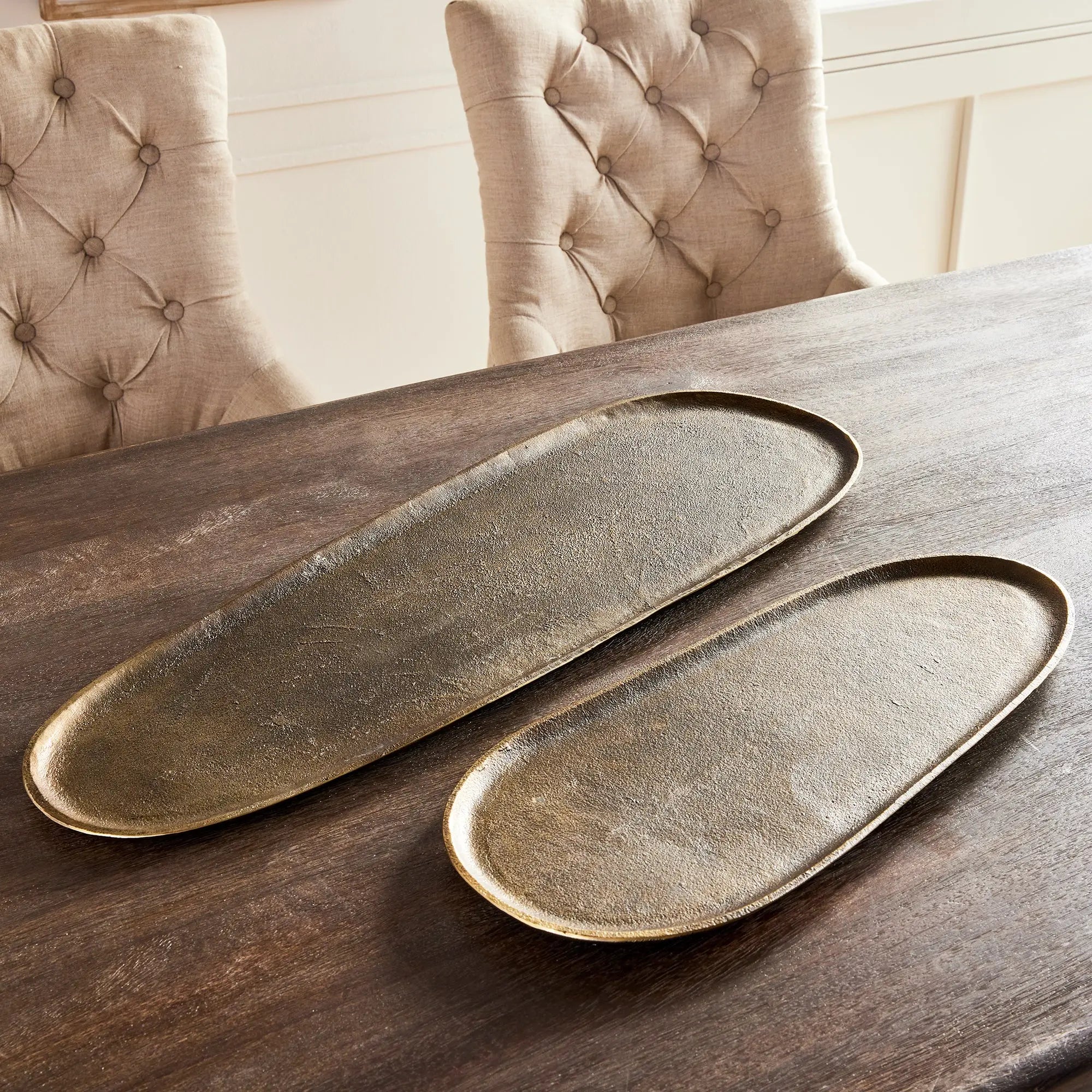 ROSALINE DECORATIVE TRAYS, SET OF 2 Villa Decor & Design