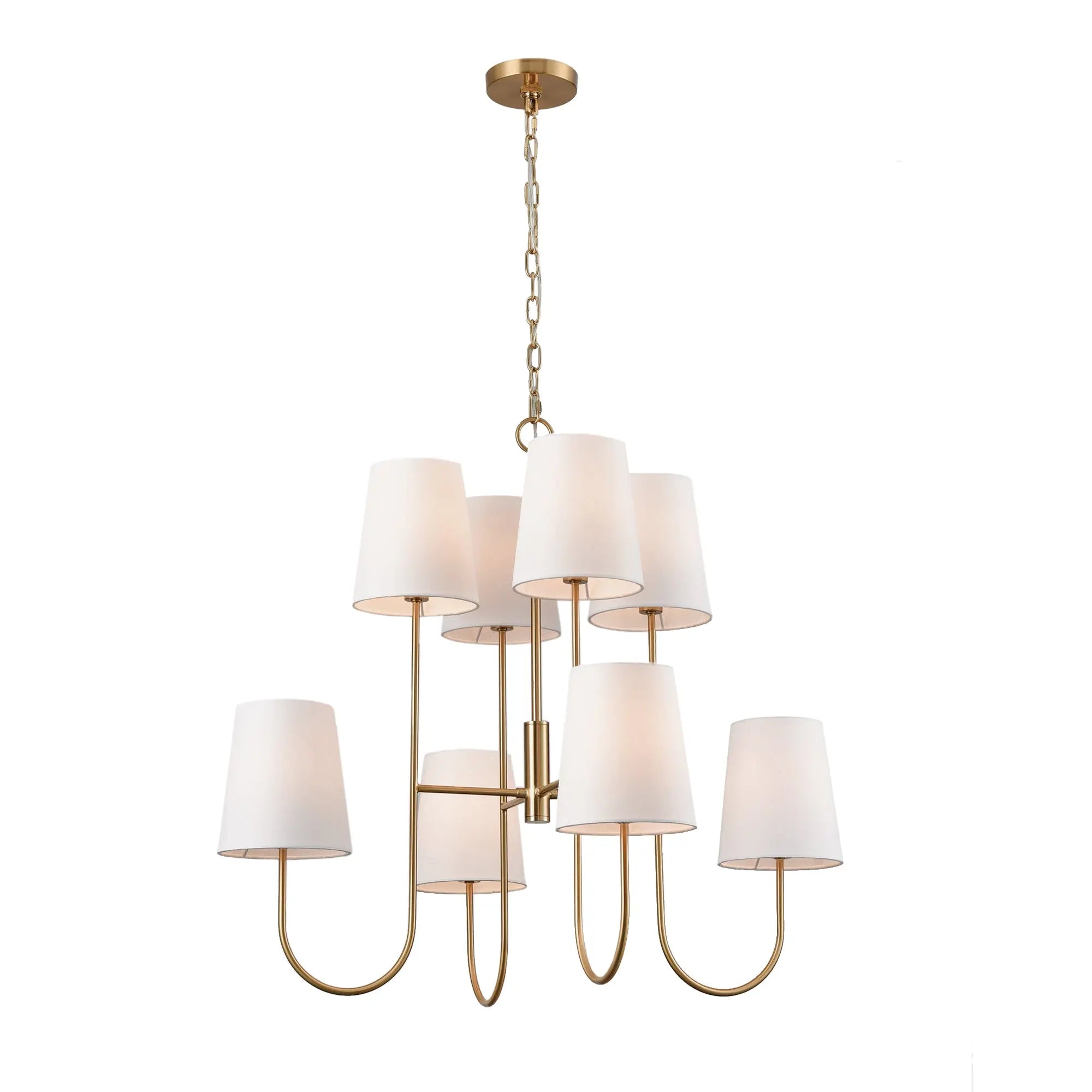 Kinley Two-Tier Gold Chandelier - Villa Decor & Design