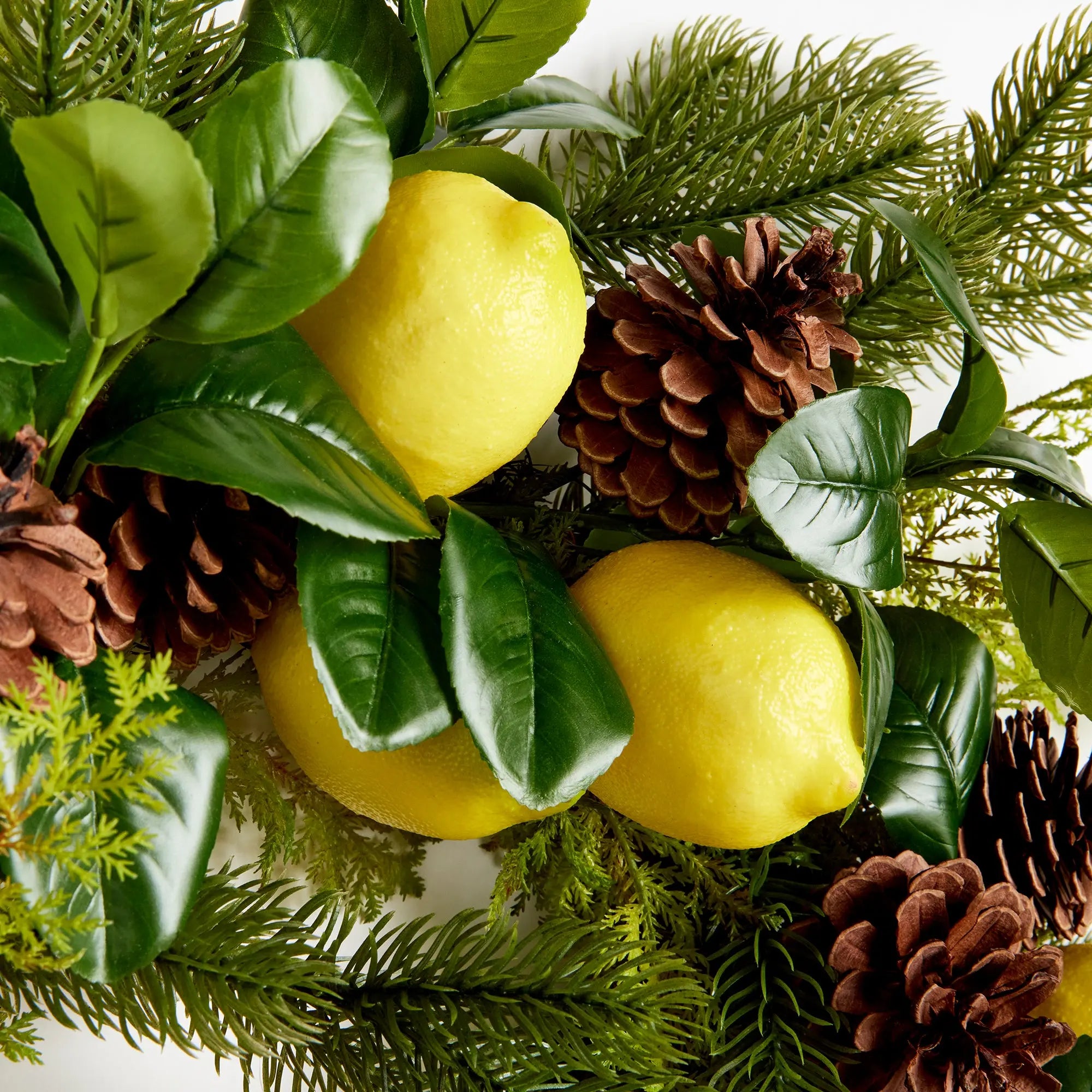 LEMON & MIXED BOTANICALS WREATH 26" Villa Decor & Design