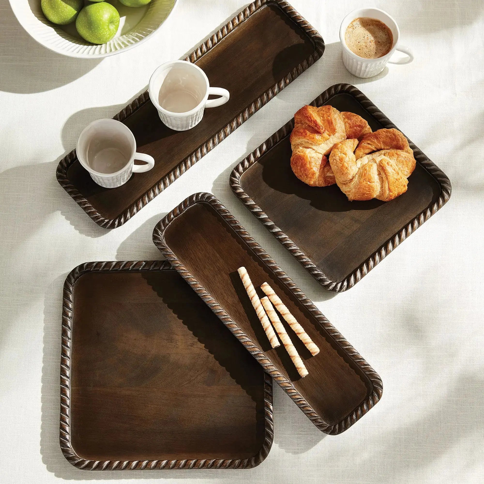 LANGLEY SQUARE TRAYS, SET OF 2 Villa Decor & Design