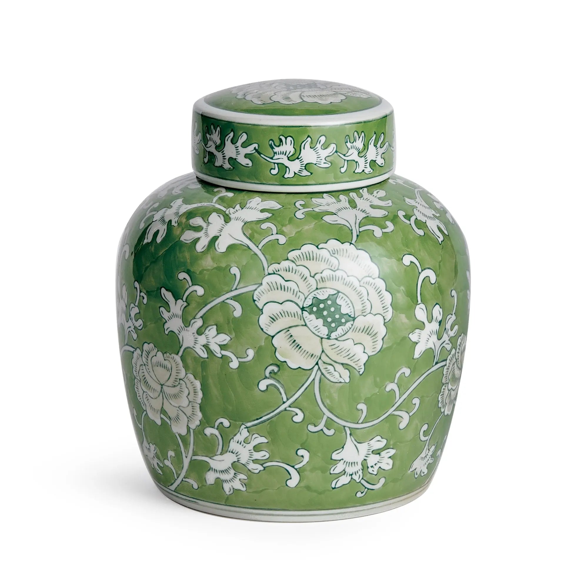 IMPERIAL LOTUS LIDDED JAR Villa Decor & Design