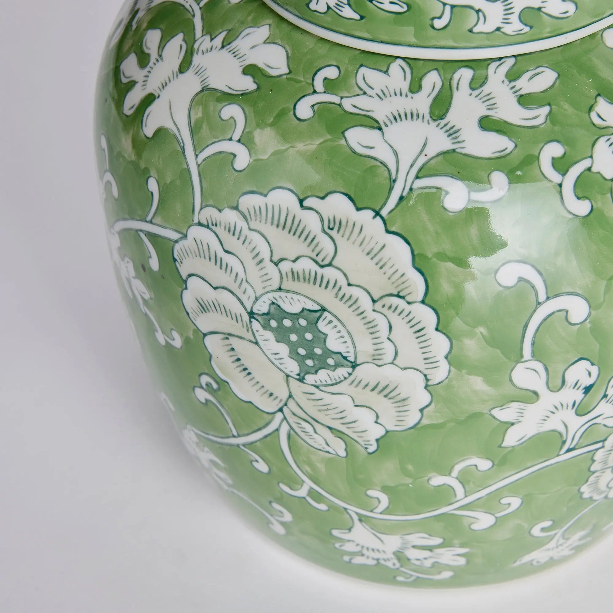 IMPERIAL LOTUS LIDDED JAR Villa Decor & Design