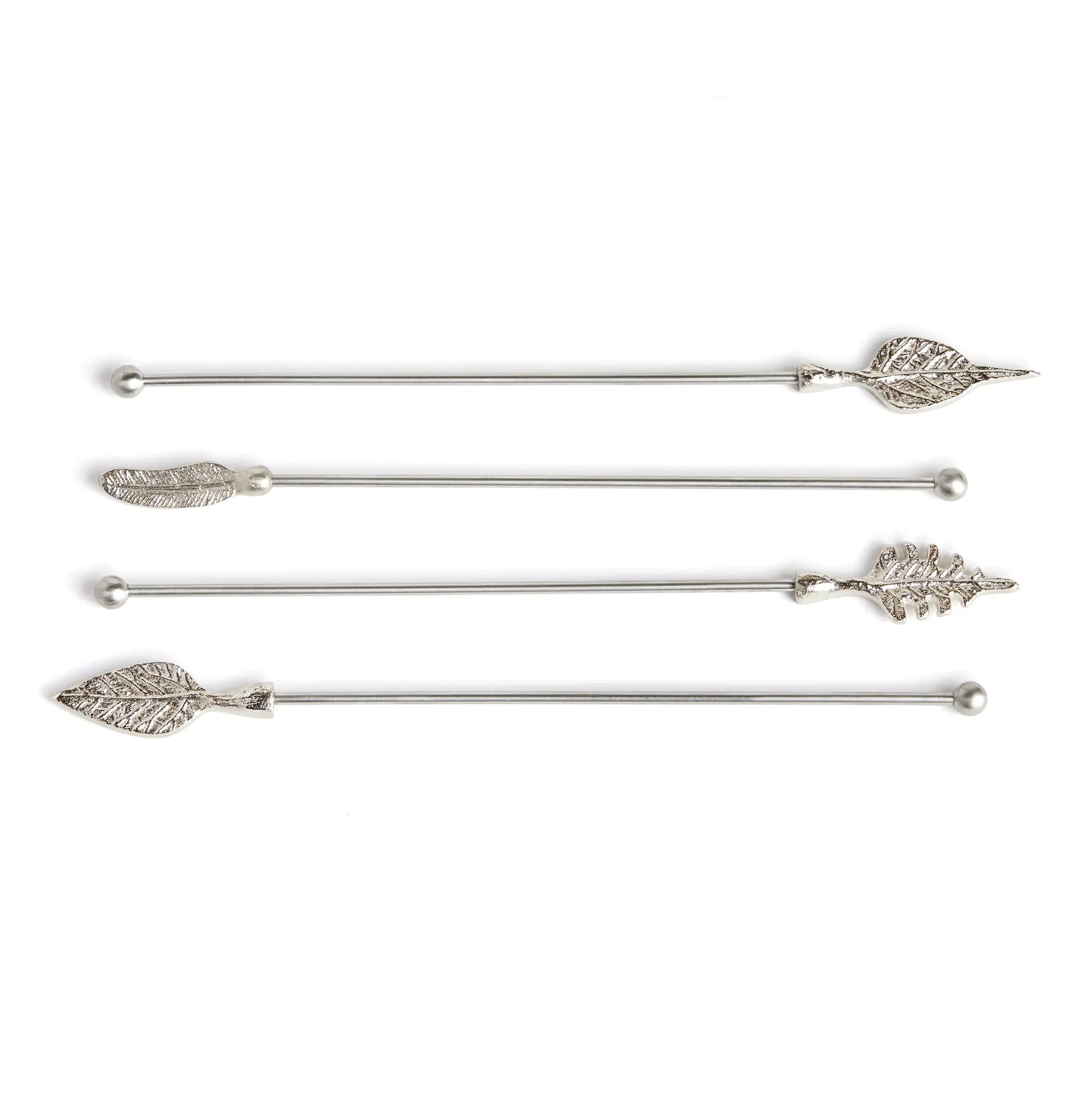 LEAF SWIZZLE STICKS, SET OF 4 Villa Decor & Design