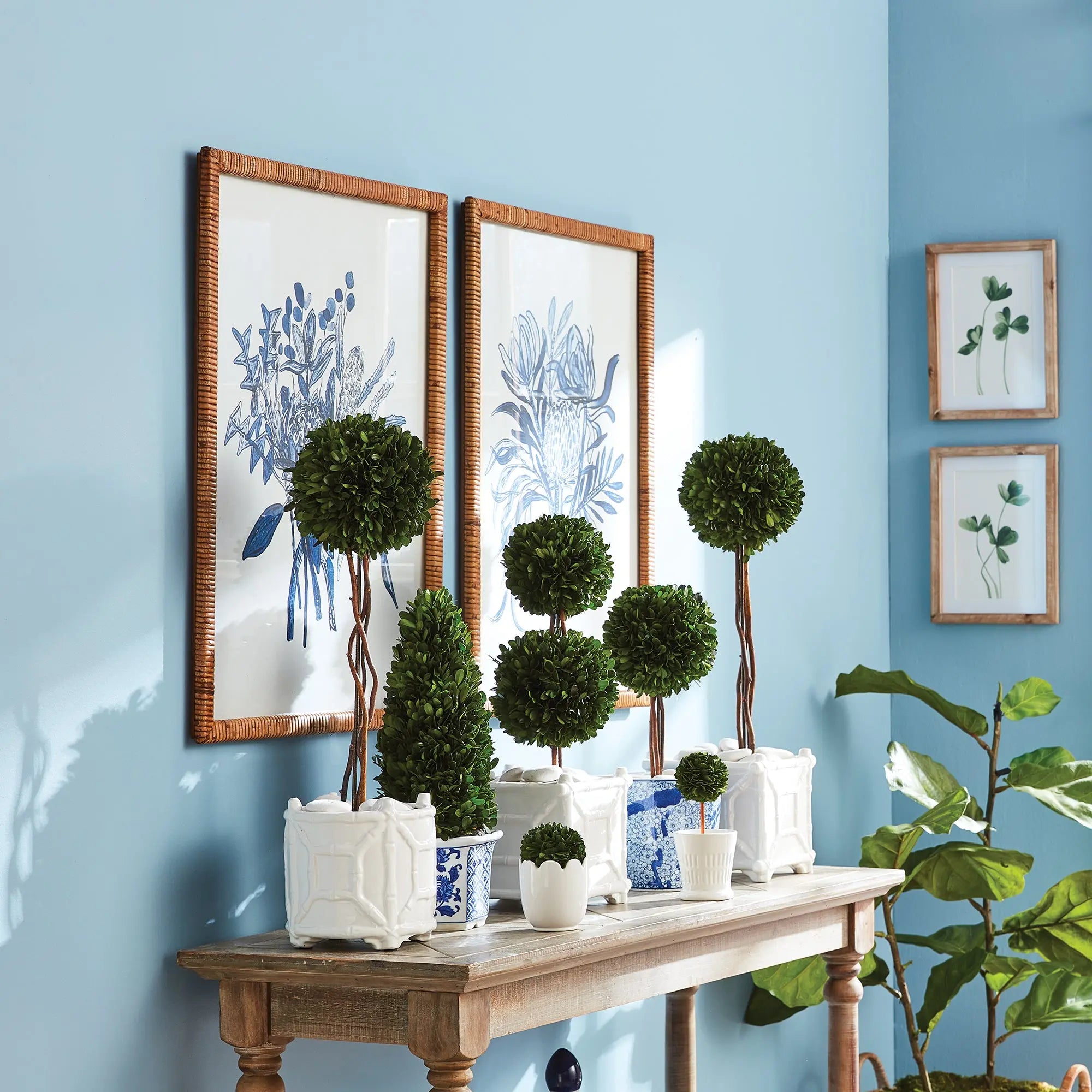 BANKSIA BOUQUET PRINTS, SET OF 2 Villa Decor & Design