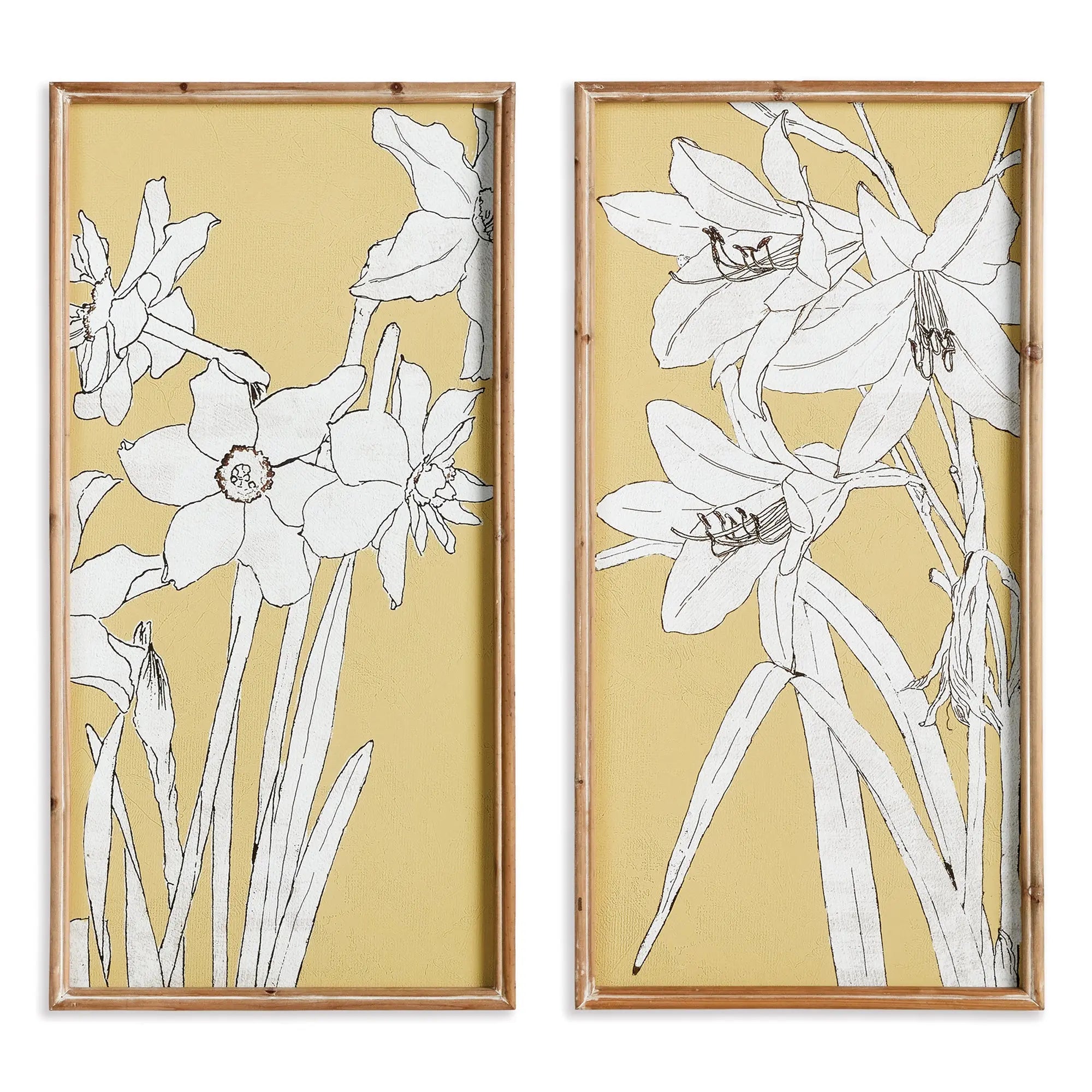 FLOWERING AMARYLLIS PRINTS, SET OF 2 Villa Decor & Design
