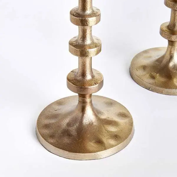 Abacus Taper Holders - Set of 3 Oversized LED Candle Holders - Villa Decor & Design