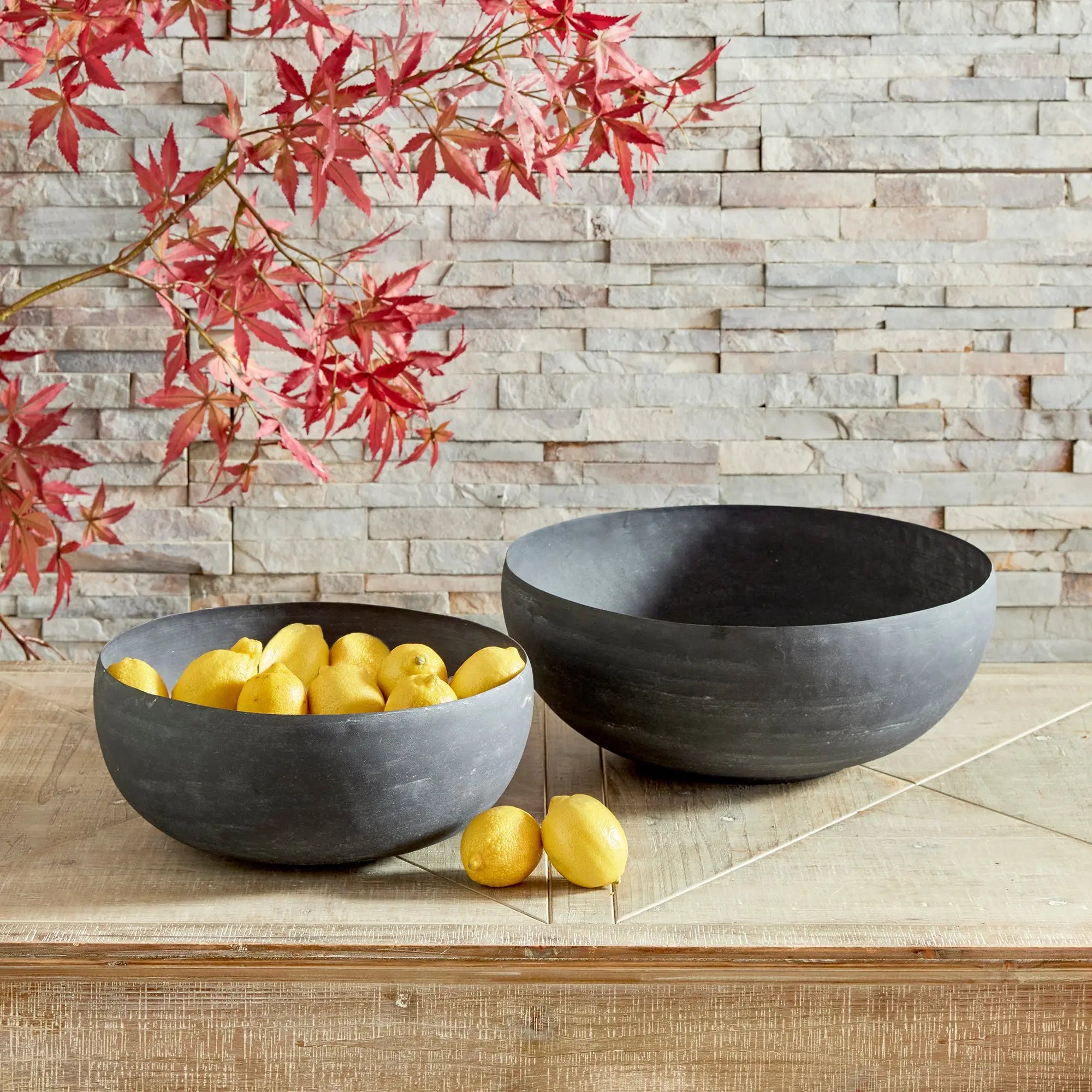 TERRAZZA DECORATIVE BOWLS, SET OF 2 Villa Decor & Design