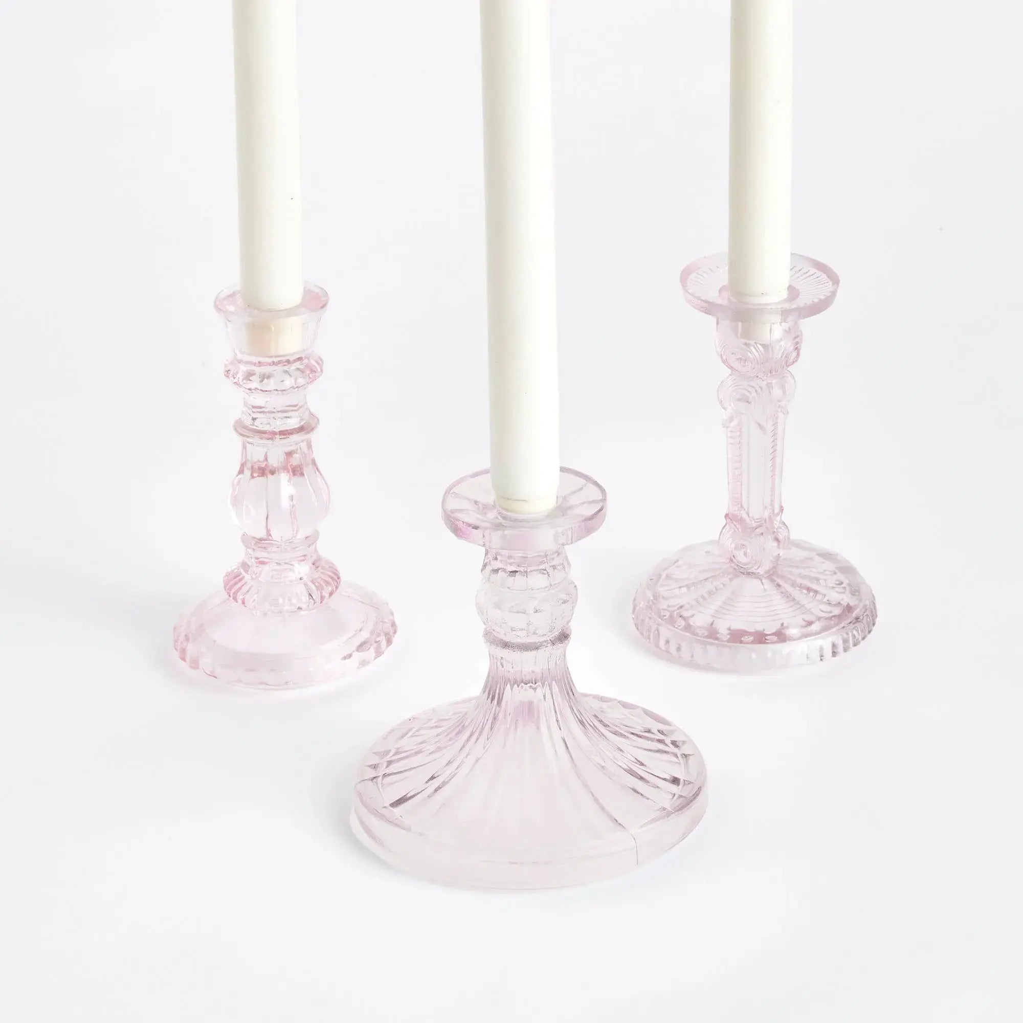 ESTELLA TAPER HOLDERS SMALL, SET OF 3 Villa Decor & Design