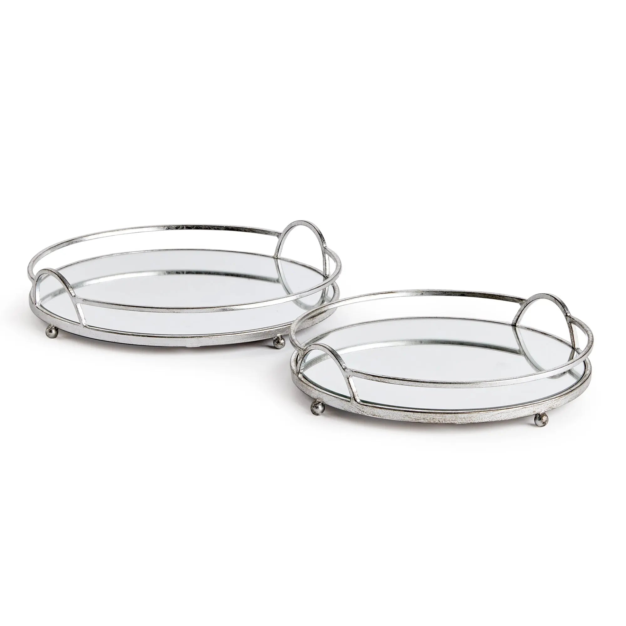 HUDSON MIRRORED TRAYS, SET OF 2 Villa Decor & Design
