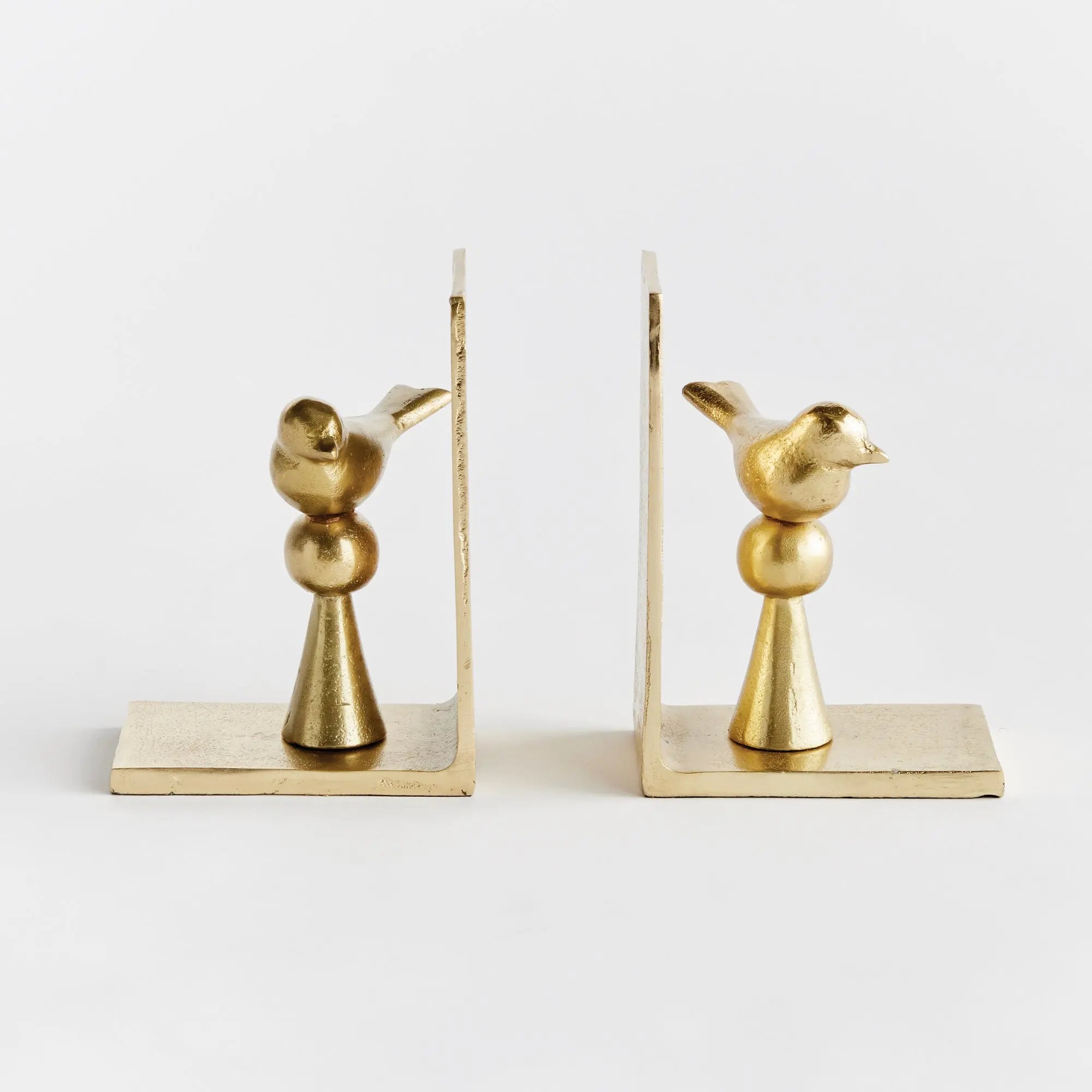 Gold Birdsong Bookends Set of 2