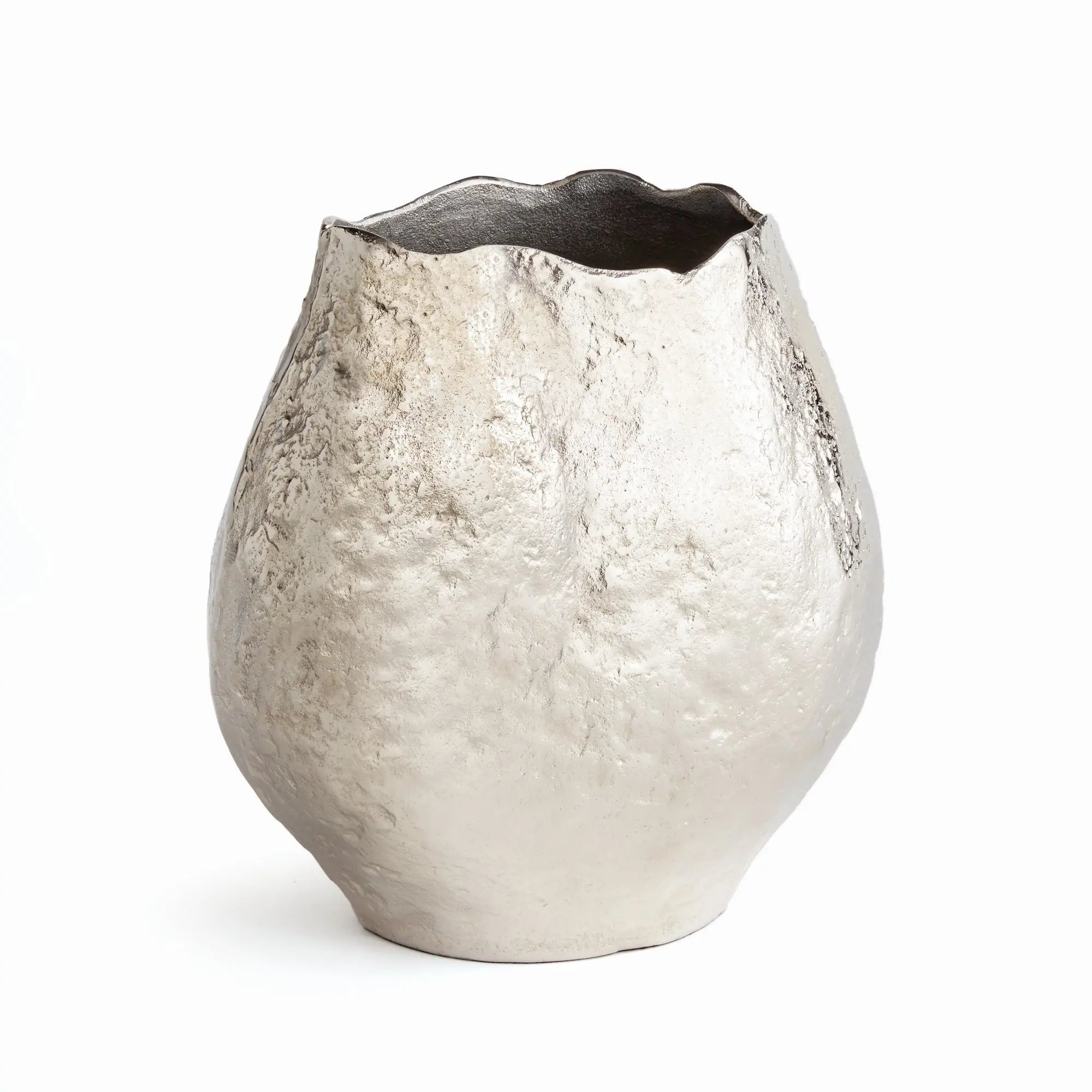 Harlin Vase – Short or Tall, Sand Cast Aluminum in Silver or Gold - Villa Decor & Design