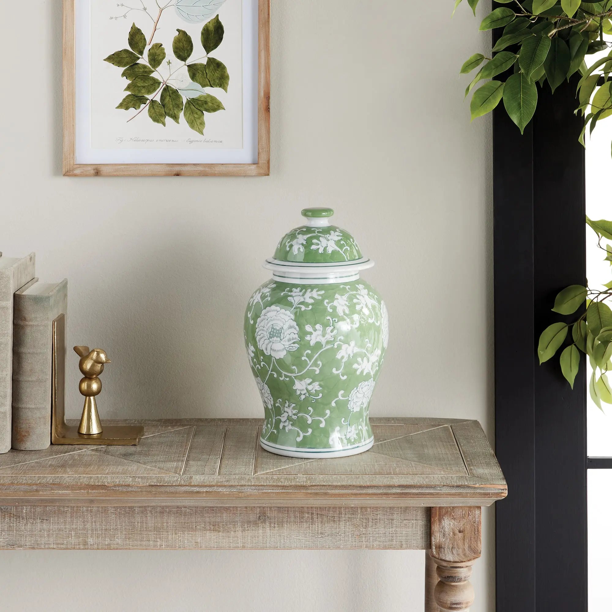 Imperial Lotus Lidded Ginger Jar - Villa Decor & Design