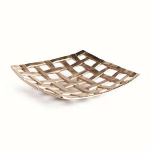 Lopa Decorative Square Tray in Gold