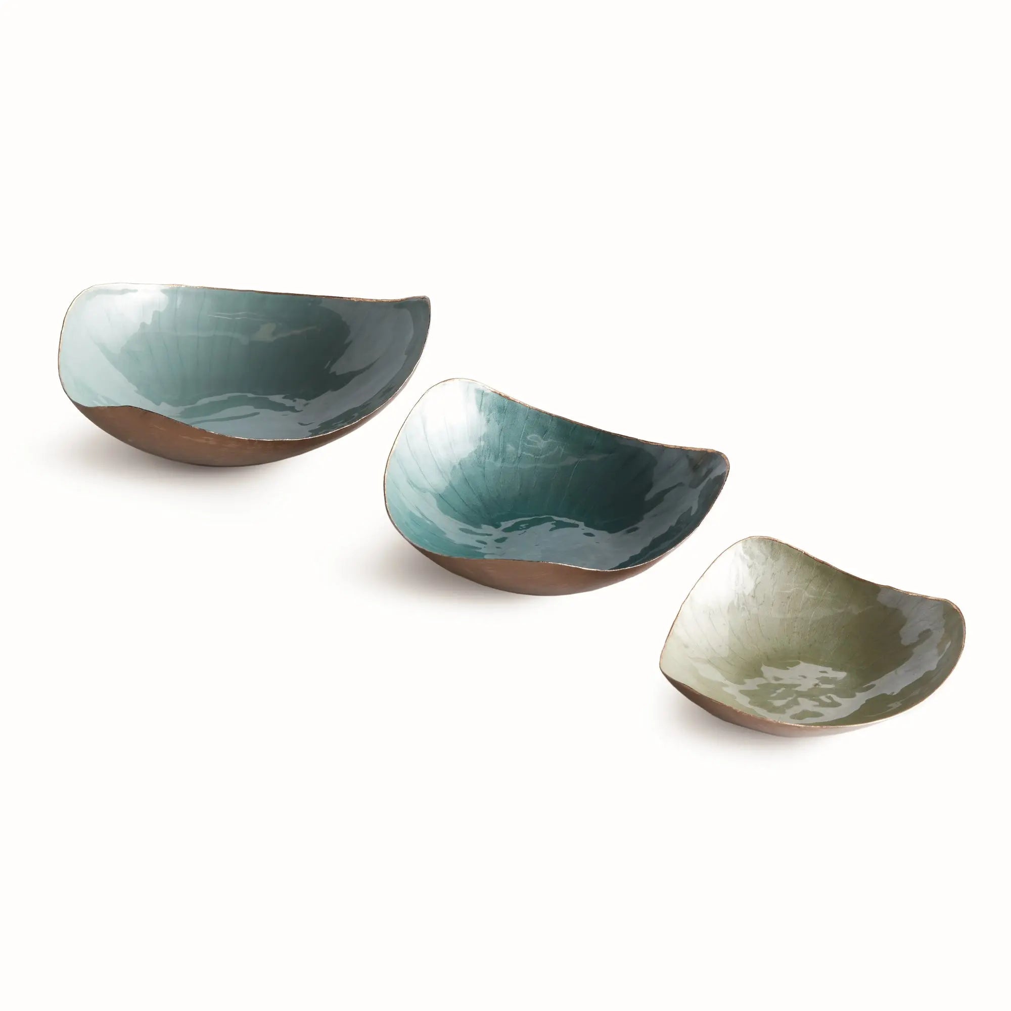 Camryn Decorative Bowls - Set of 3 Hand-Painted Bowls - Villa Decor & Design