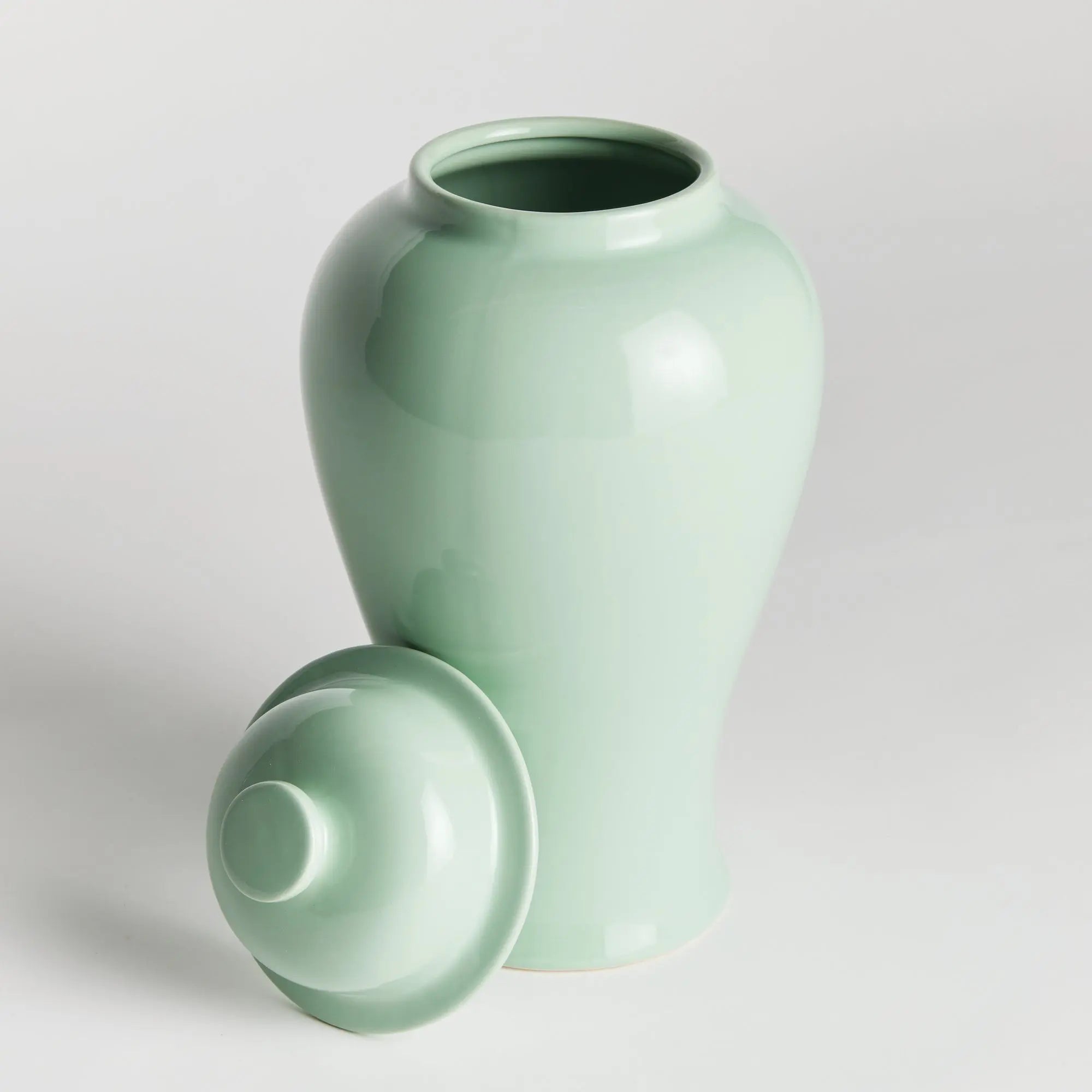 Koa Lidded Mini Ginger Jar - GREEN