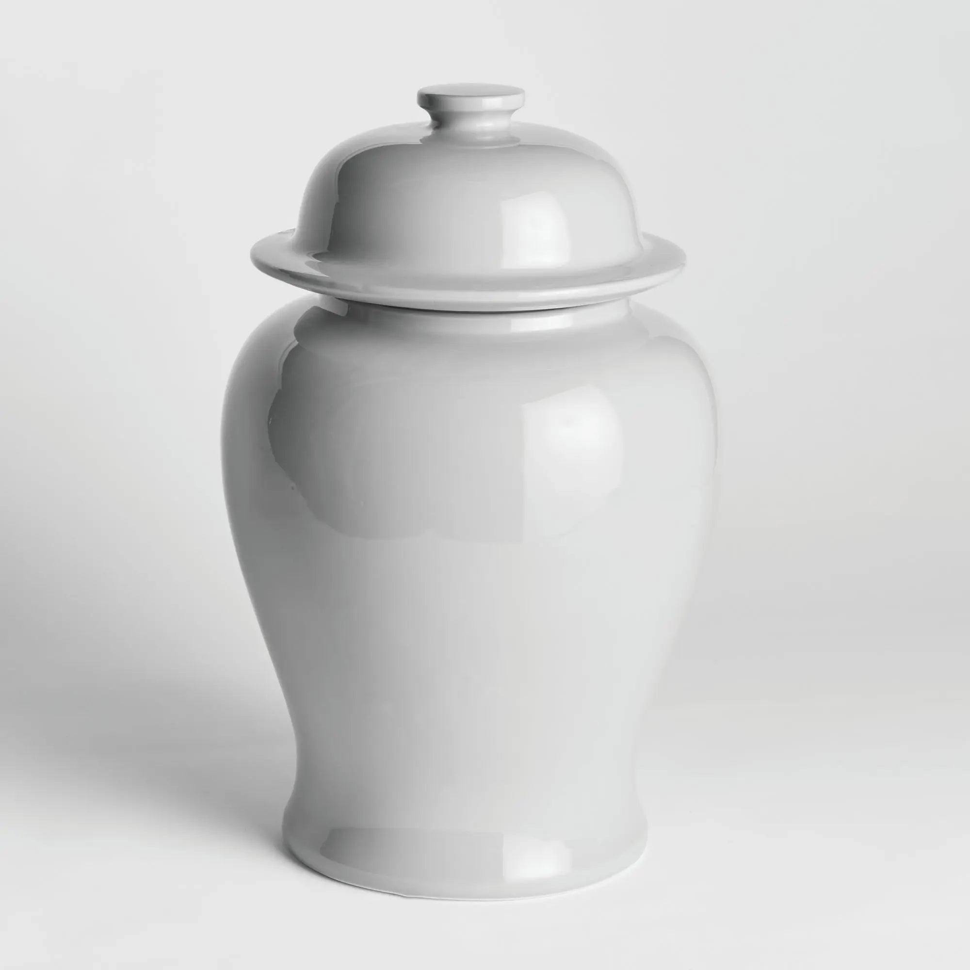 Koa Lidded Mini Wide Ginger Jar – Small or Large | Green, Blue, or White Ceramic - Villa Decor & Design