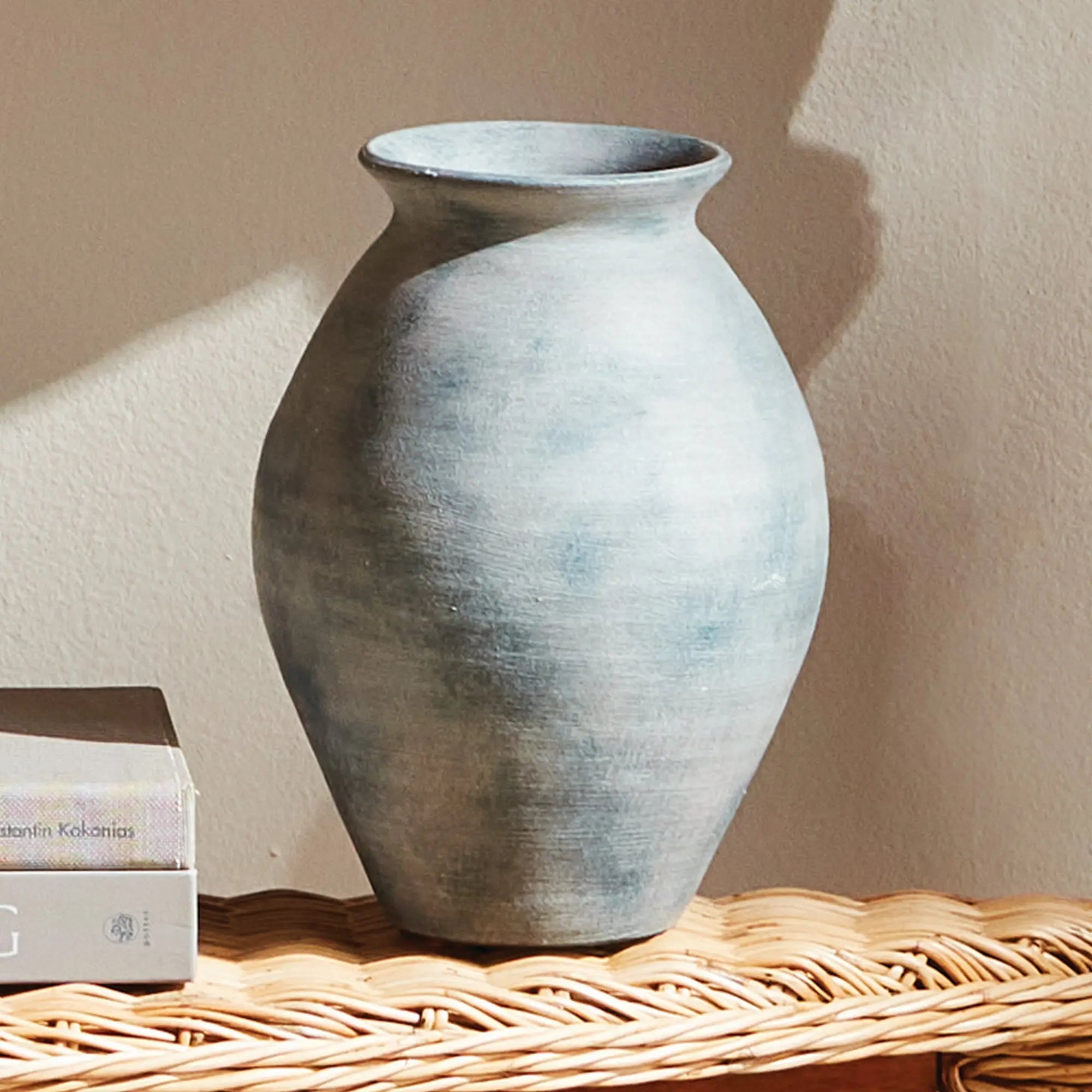 Mirela Vase  - Medium, WASHED BLUE