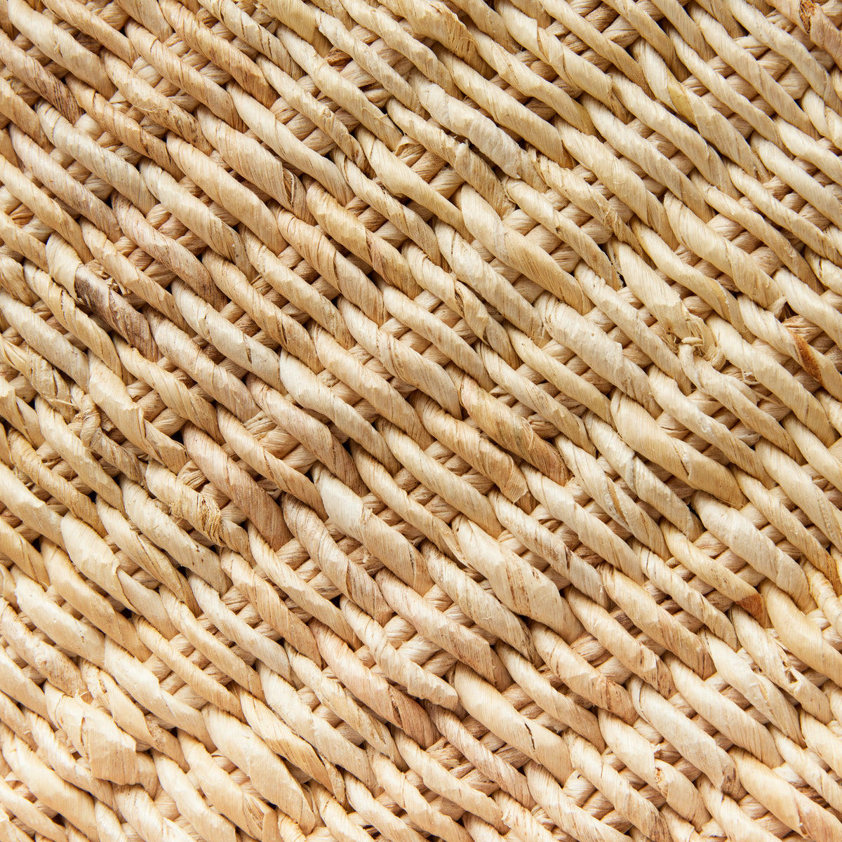 Abaca French Braided Square Trays, Set of 2