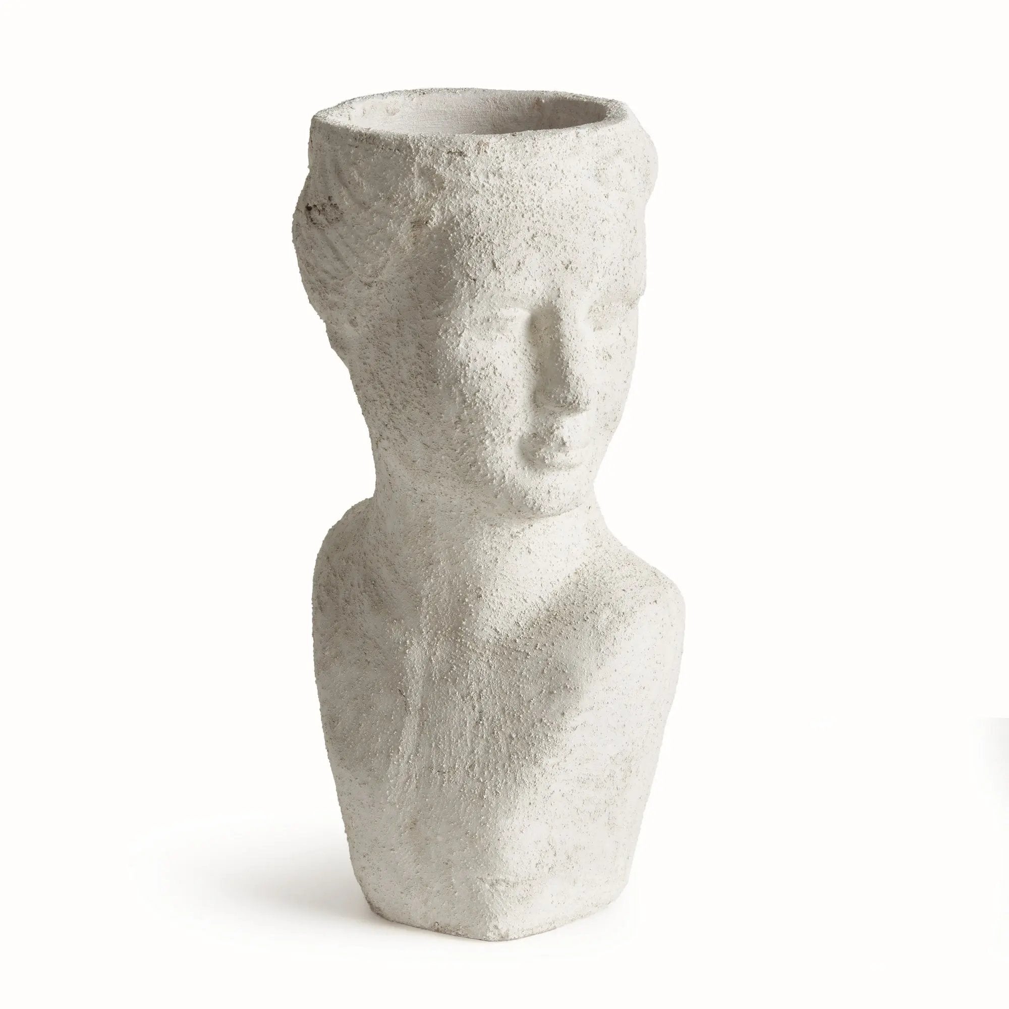 Weathered Garden Female Bust Planter | Limestone Finish Napa Home & Garden