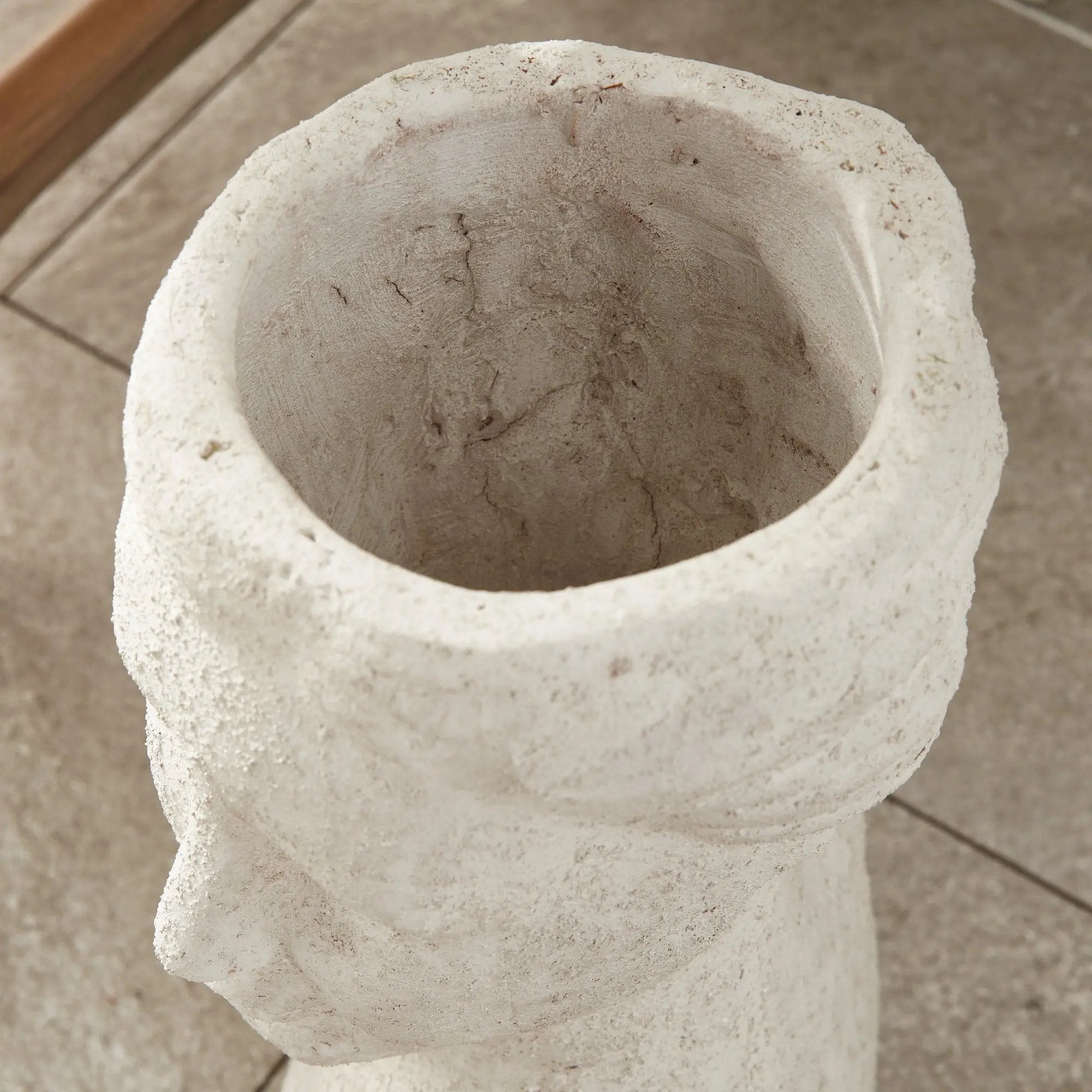 Weathered Garden Female Bust Planter | Limestone Finish Napa Home & Garden