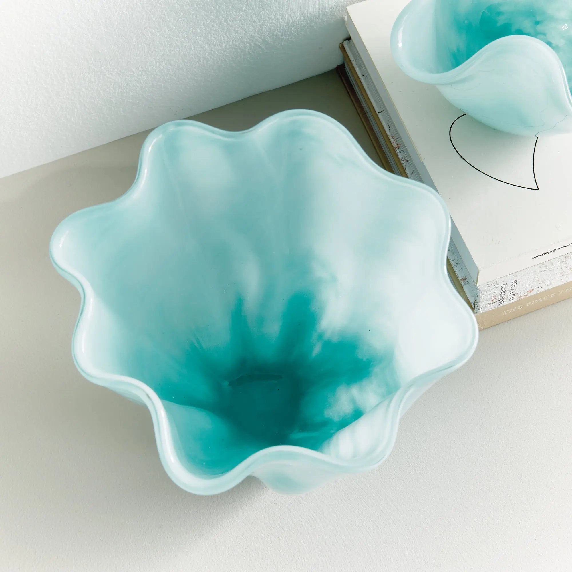 Ceila Vase – Light Blue Handcrafted Glass Napa Home & Garden