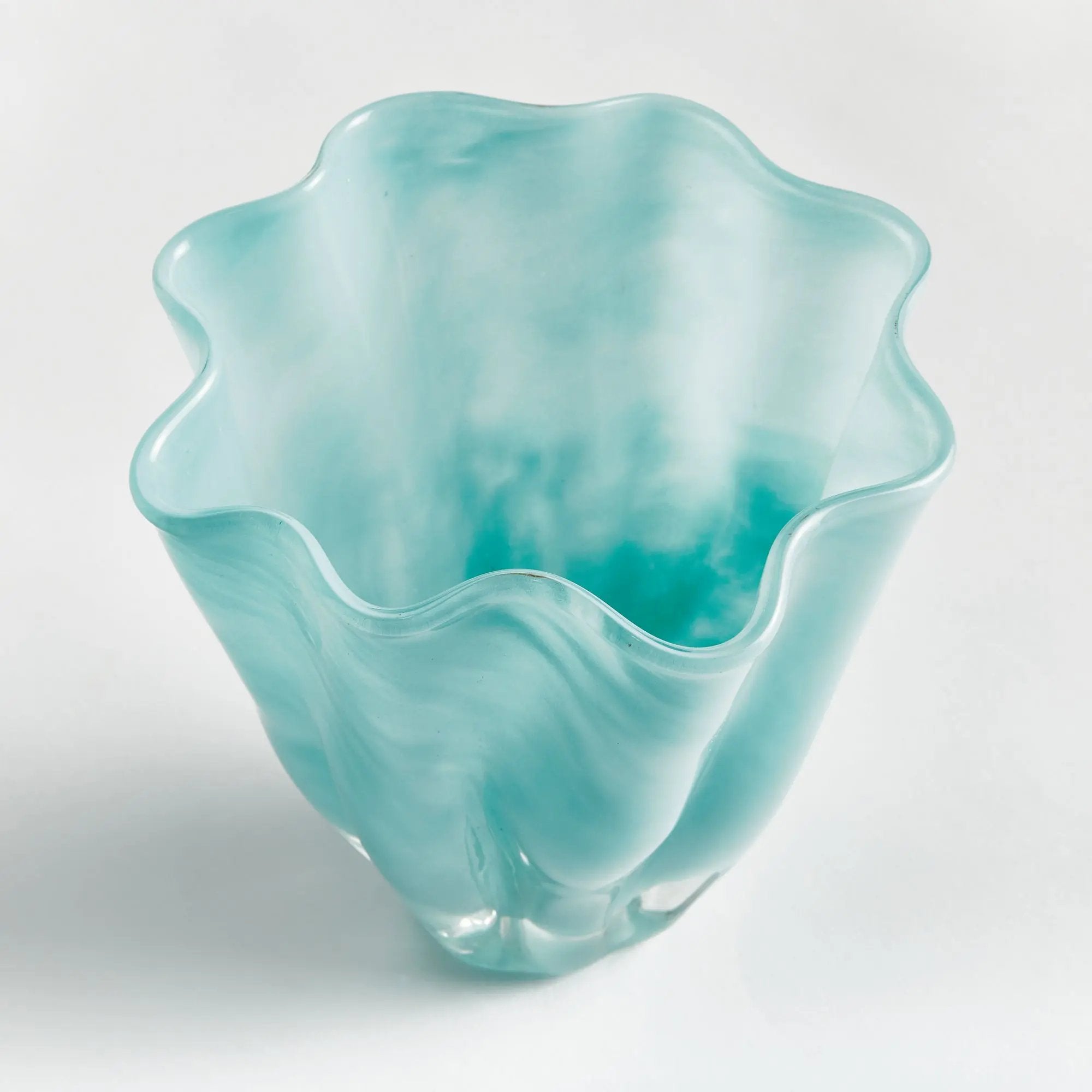 Ceila Vase – Light Blue Handcrafted Glass Napa Home & Garden